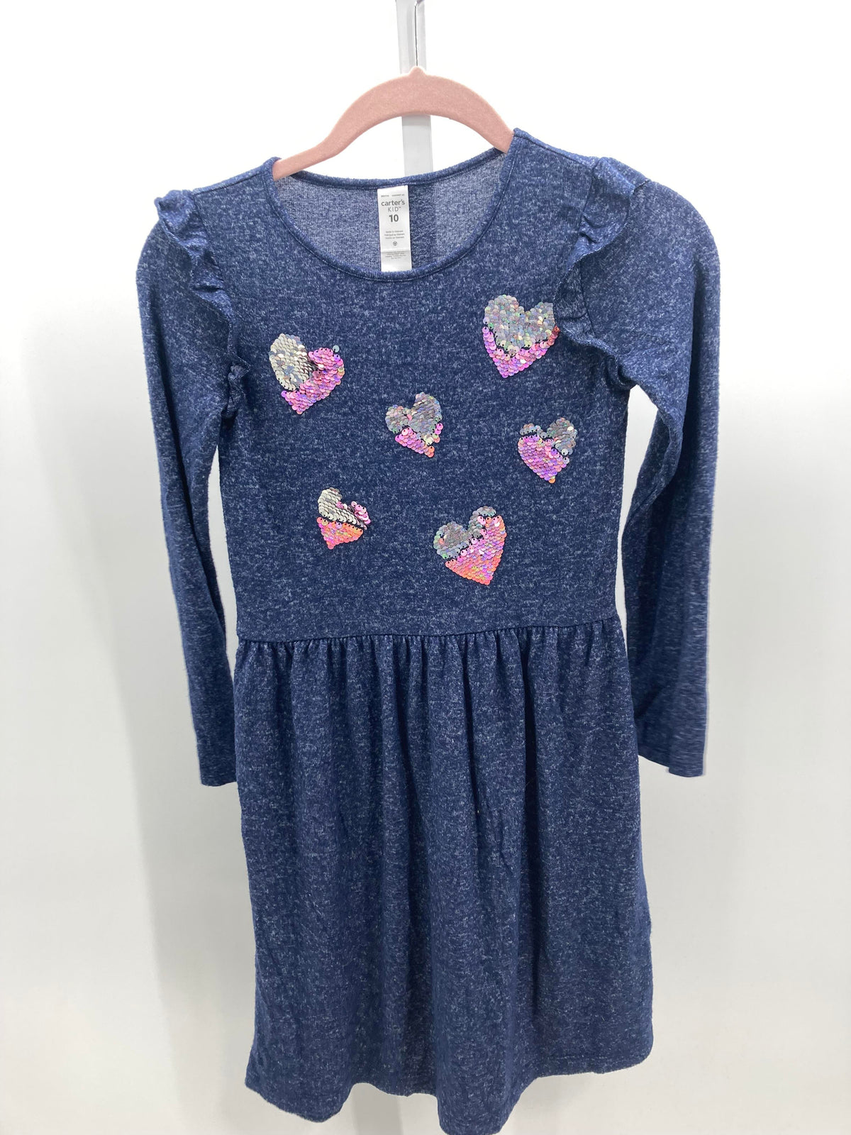Carters Size 10 Girls Long Sleeve Dress