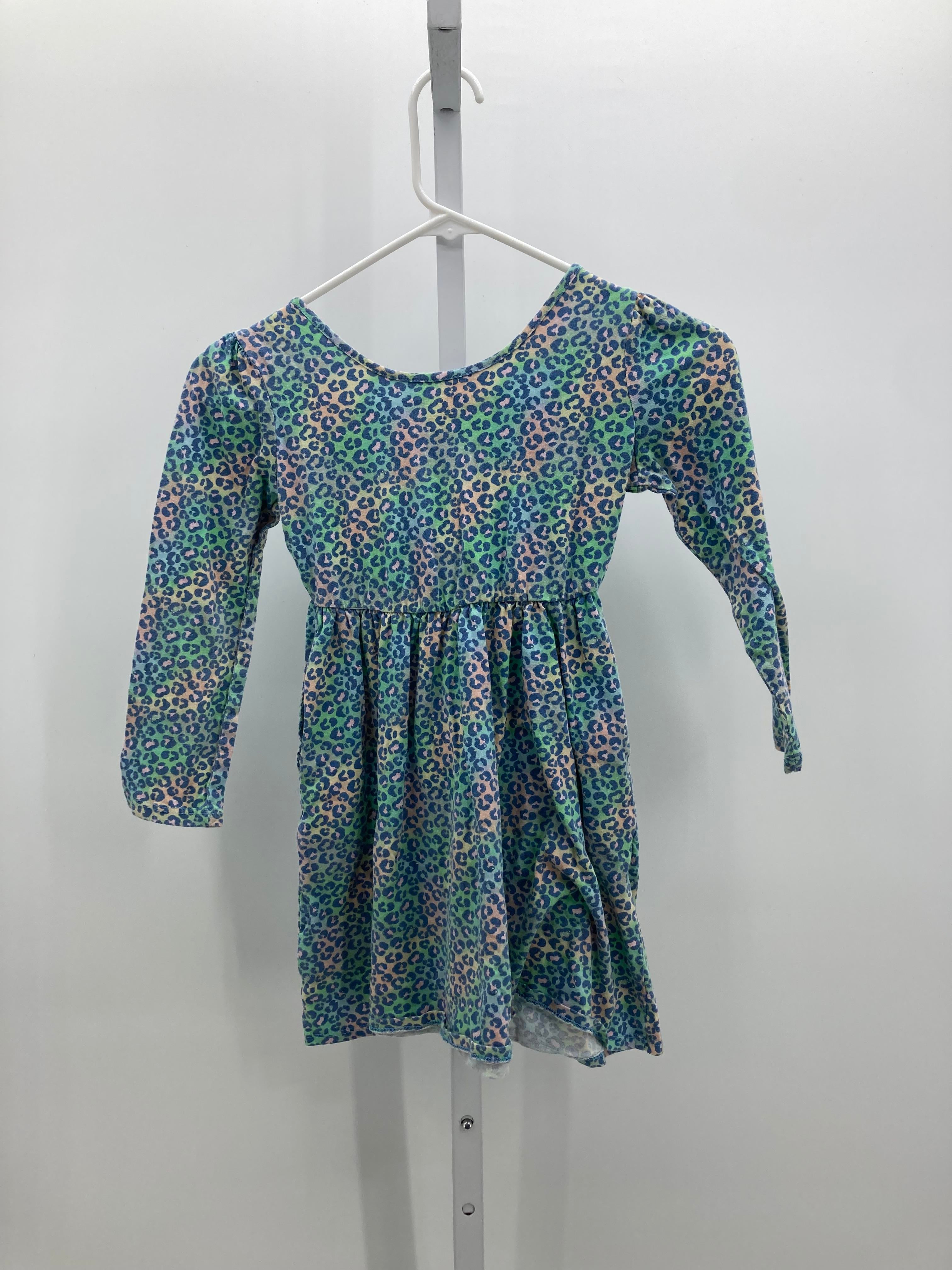 Lands End Size 6-7 Girls Long Sleeve Dress