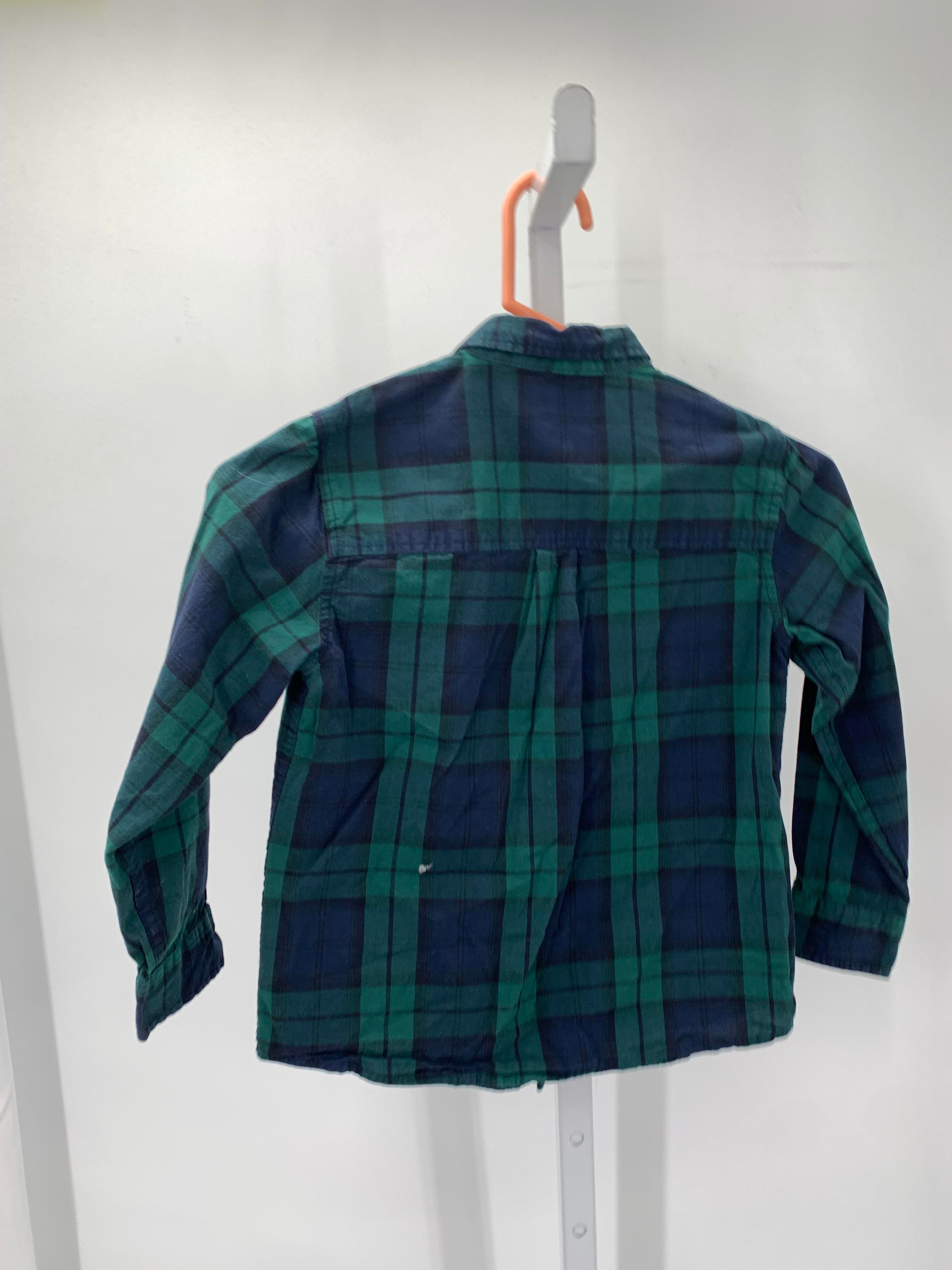 GREEN PLAID BTN DOWN