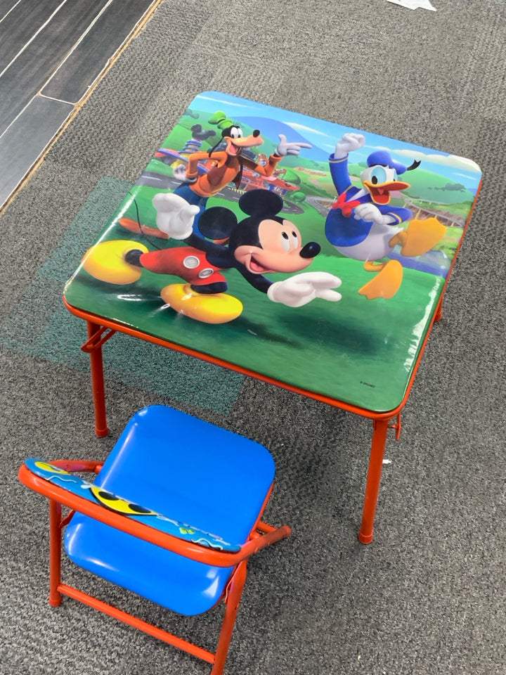 Mickey Mouse Table & Chair Set