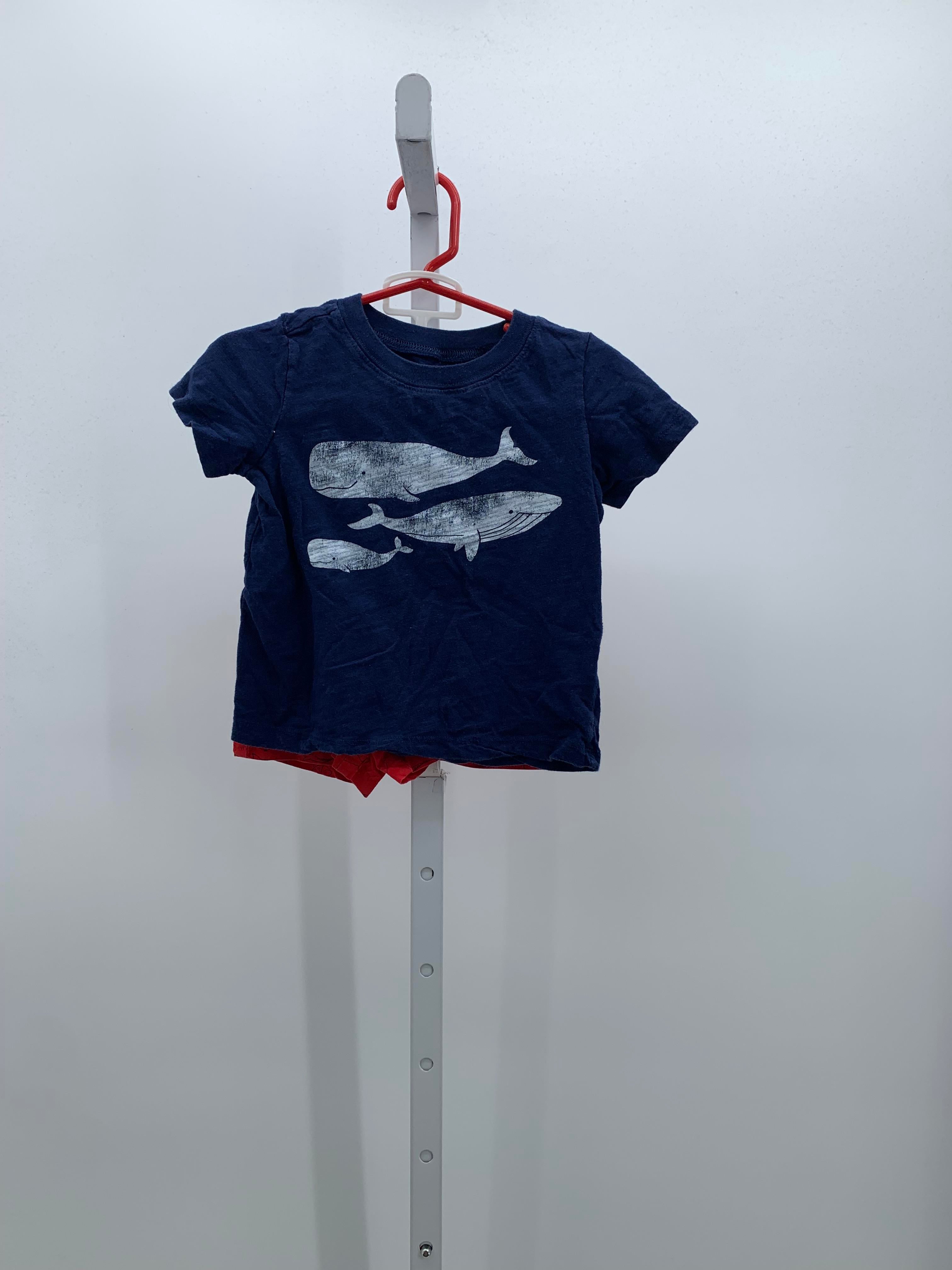 WHALES SHIRT RED SHORTS