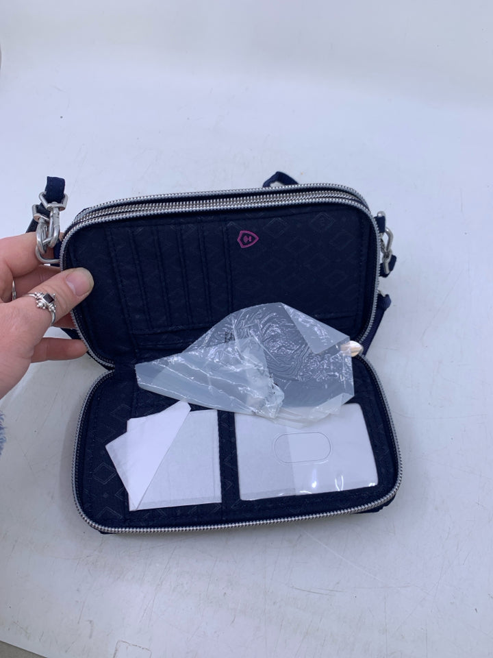 Vera Bradley RFID All In One Crossbody in Classic Navy- New With Tags