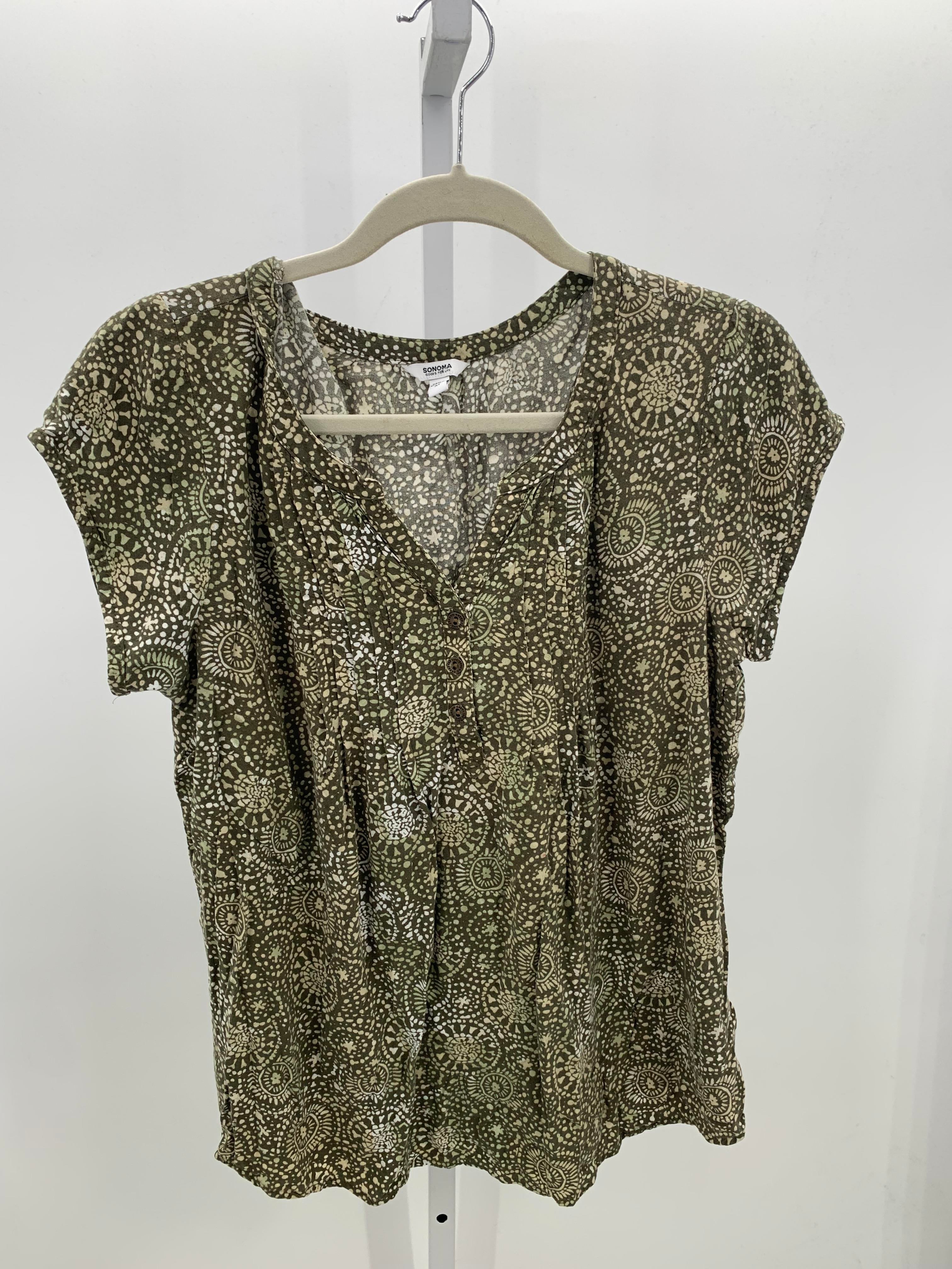Sonoma Size Medium Misses Short Sleeve Shirt