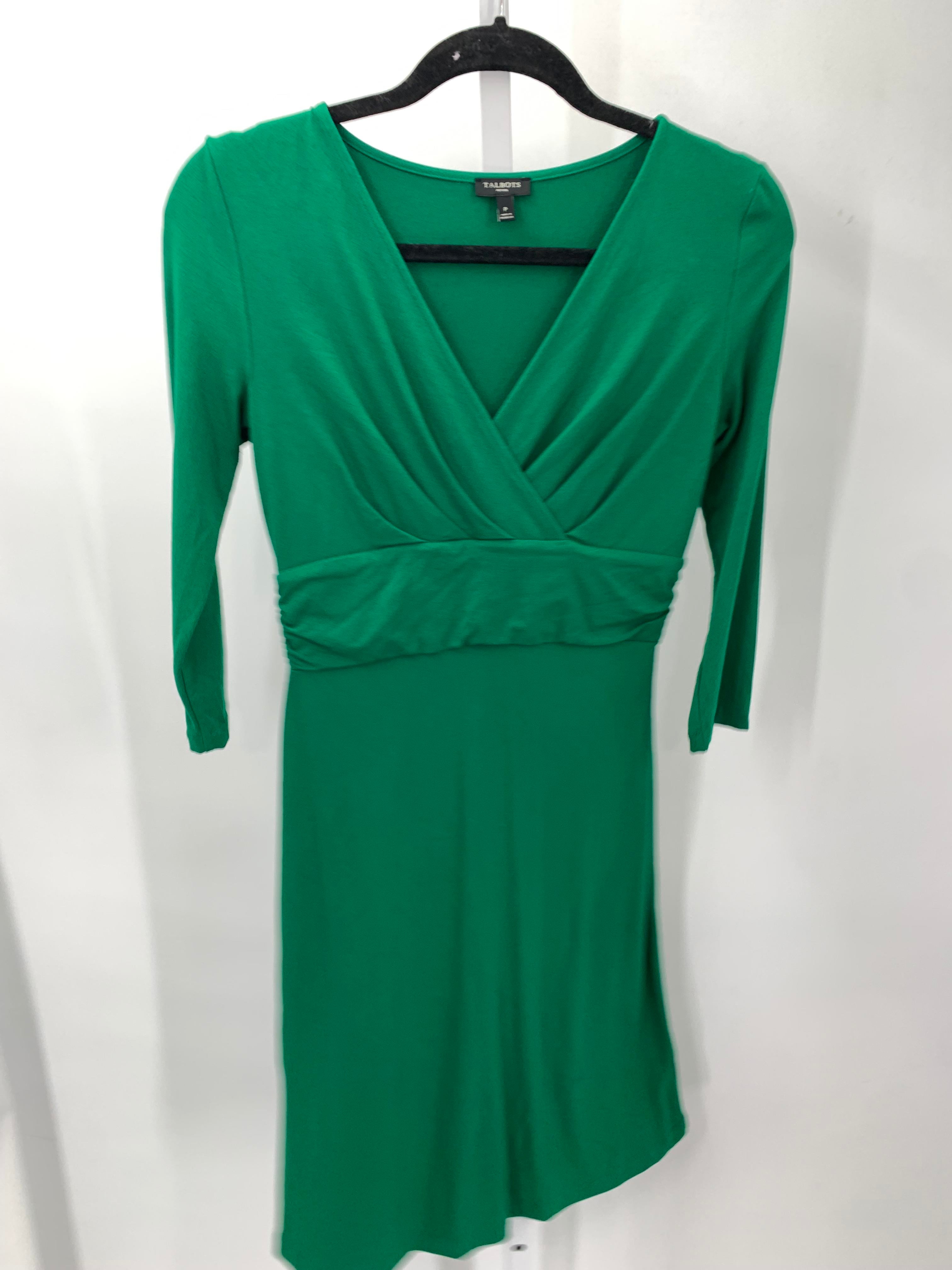Talbots Size X Small Petite Petite Long Sleeve Dress