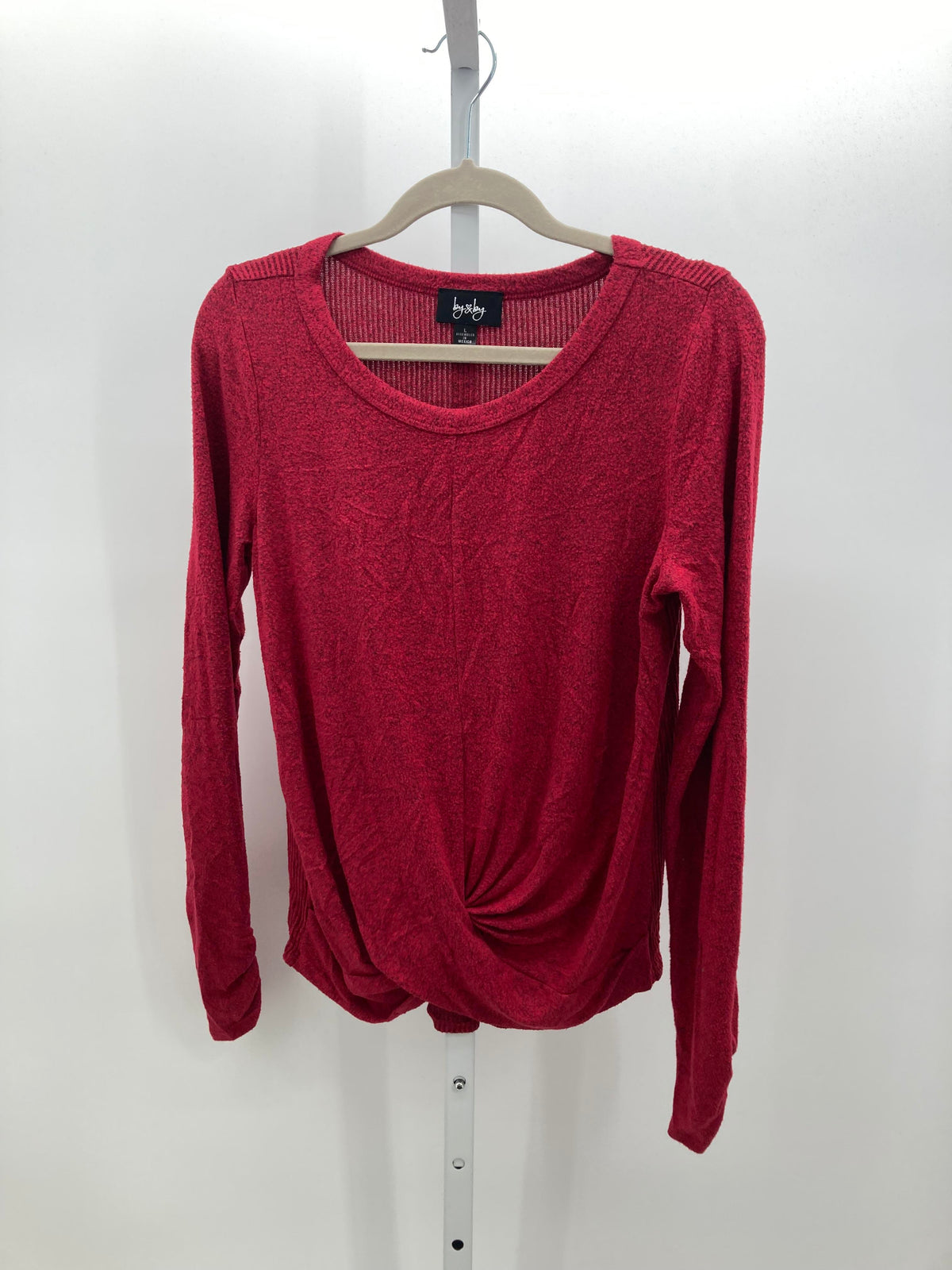 By & By Size Large Juniors Long Sleeve Shirt