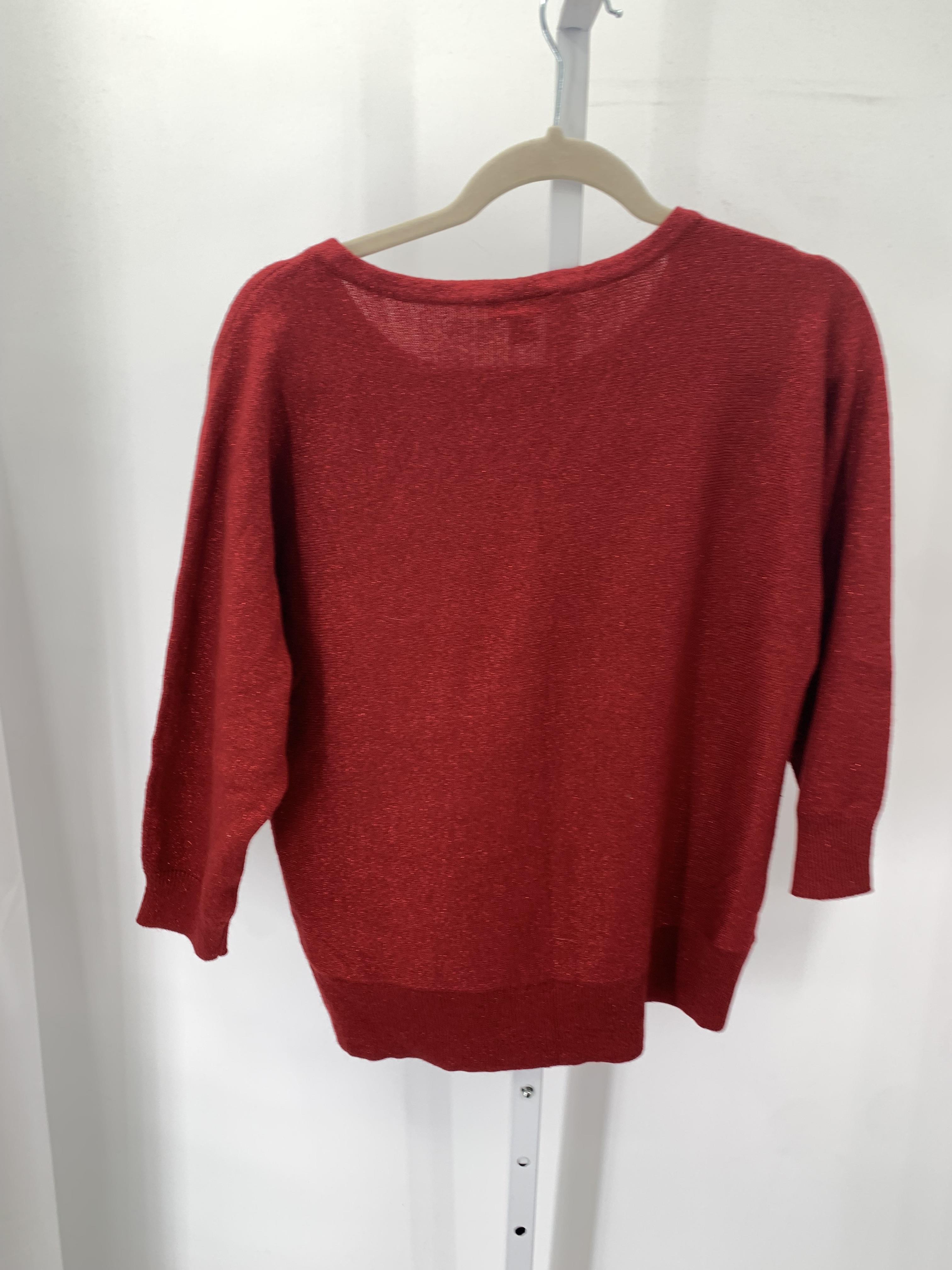 Crocodile Creek Size Large Misses 3/4 Sleeve Sweater