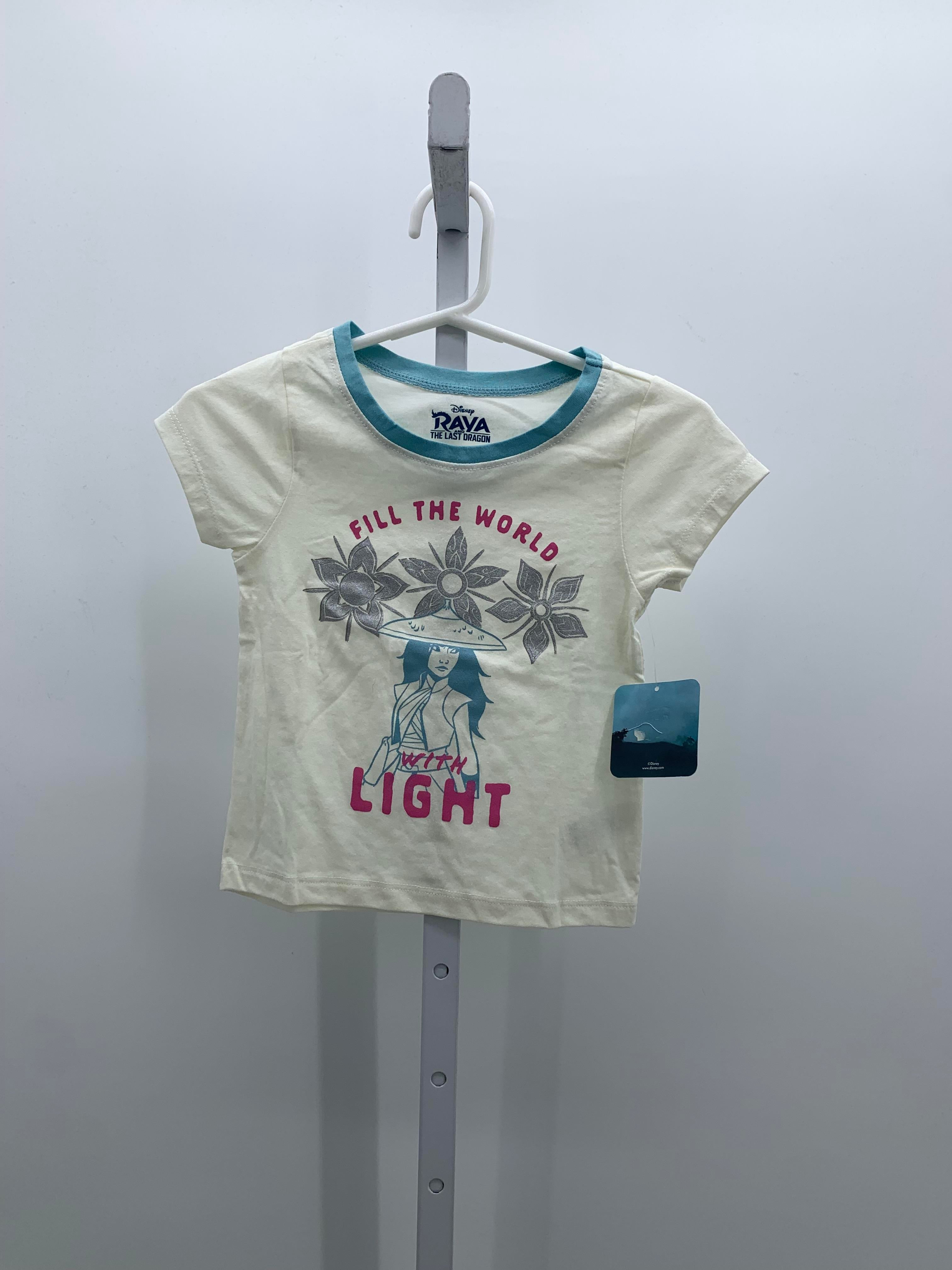 Disney Size 4T Girls Short Sleeve Shirt
