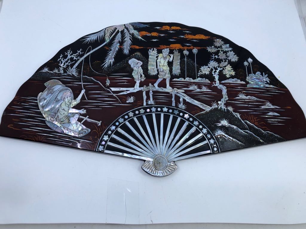 ASIAN FAN INLAY DESIGN.