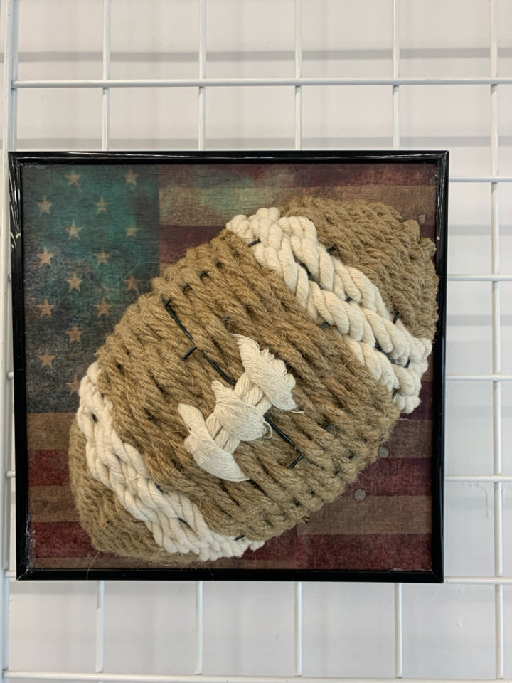 BRAIDED FOOTBALL WALL-ART.