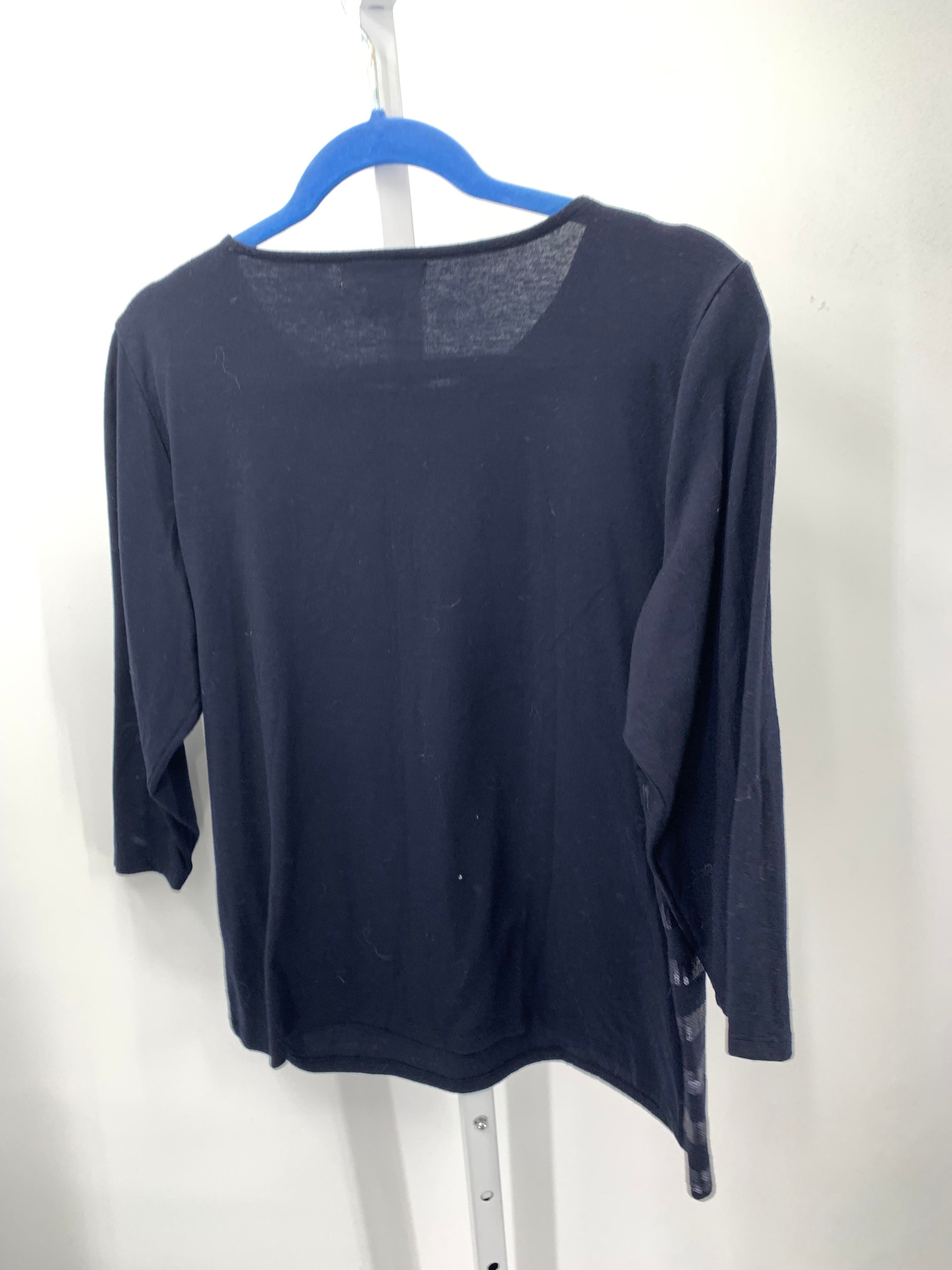 Liz Claiborne Size X Large Petite Petite 3/4 Sleeve Shirt