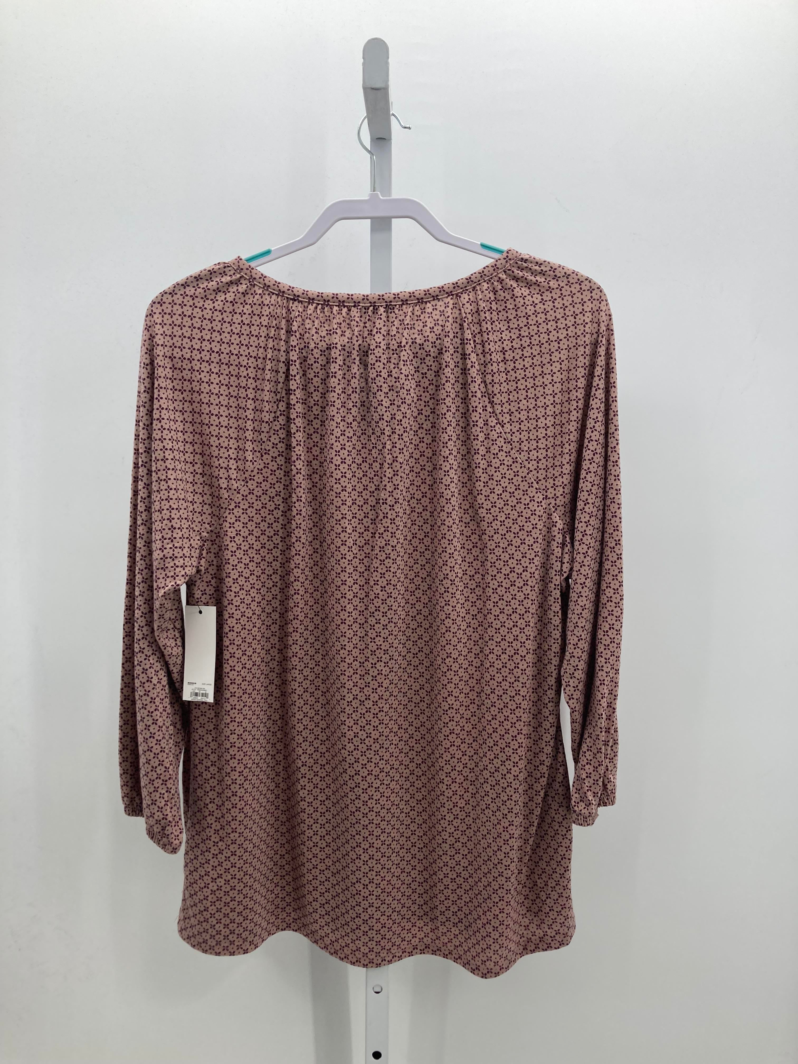 Sonoma Size Large Misses 3/4 Sleeve Shirt