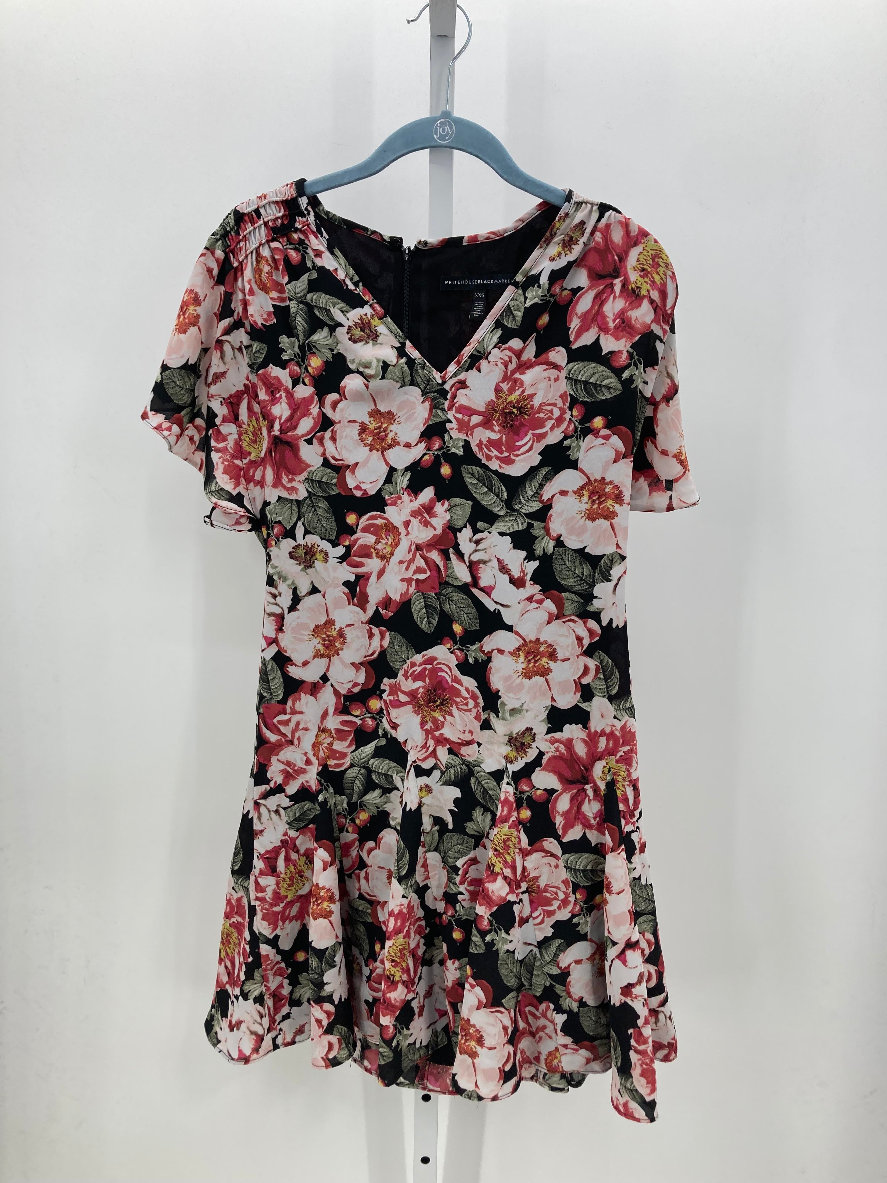 White House Black Size XX Small Misses Short Sleeve Dress