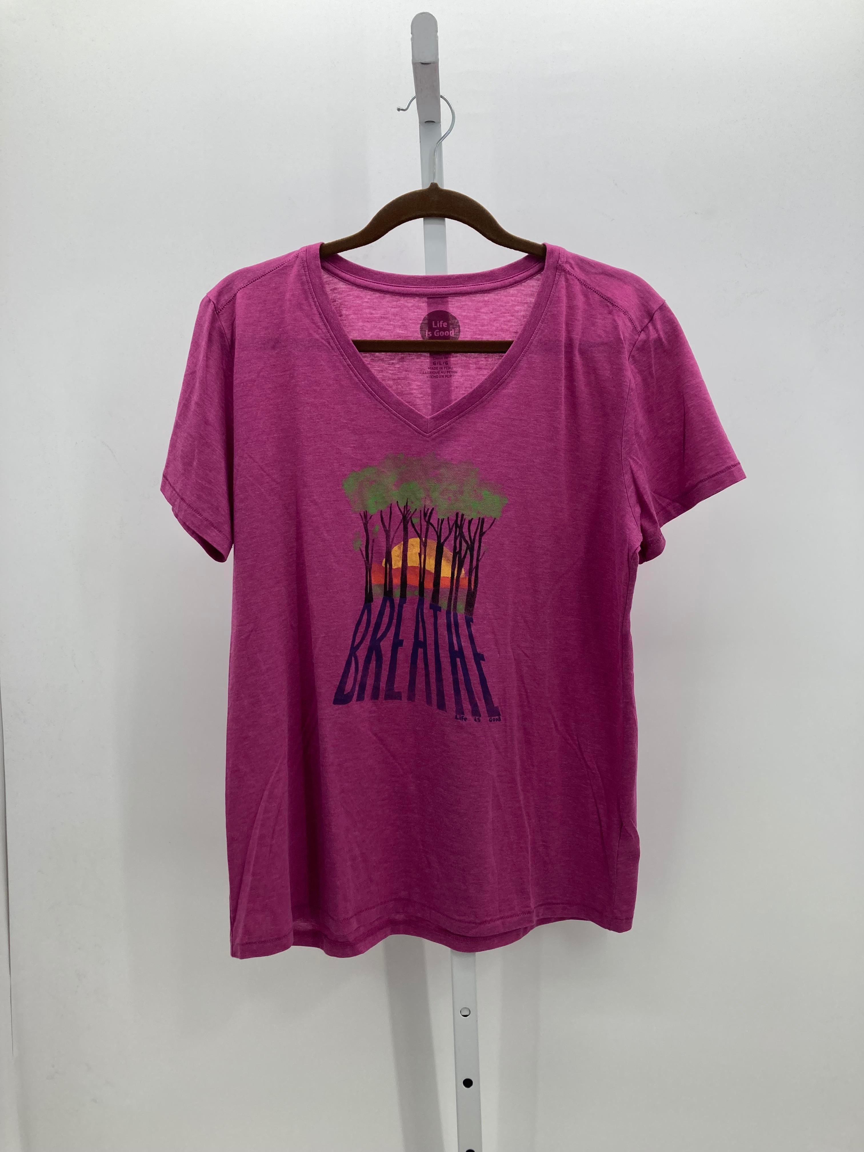 Life is Good Size Large Misses Short Sleeve Shirt