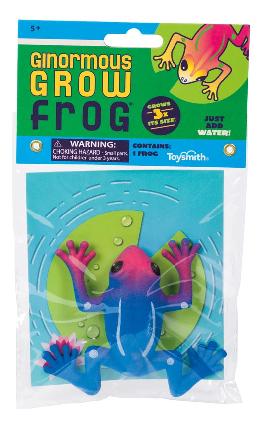New Toysmith Ginormous Grow Frog