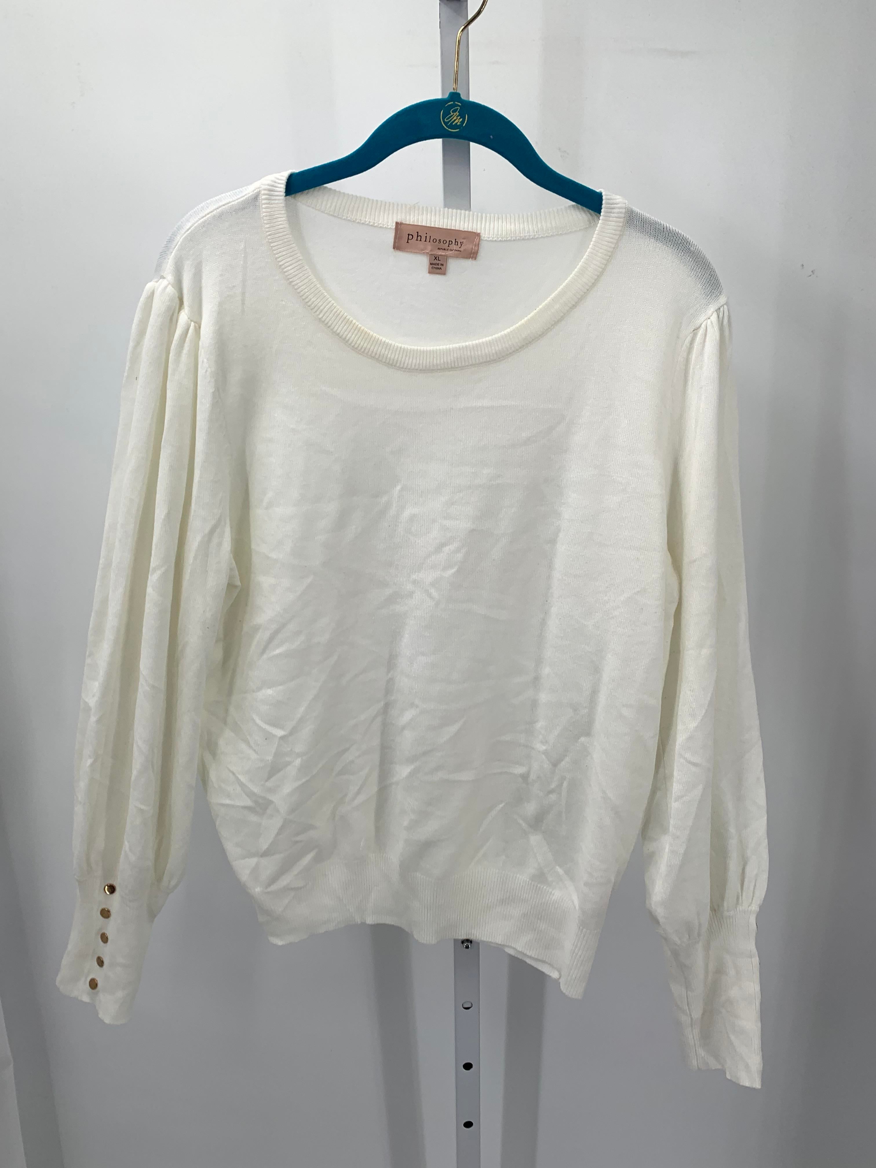 philosophy Size Extra Large Misses Long Slv Sweater