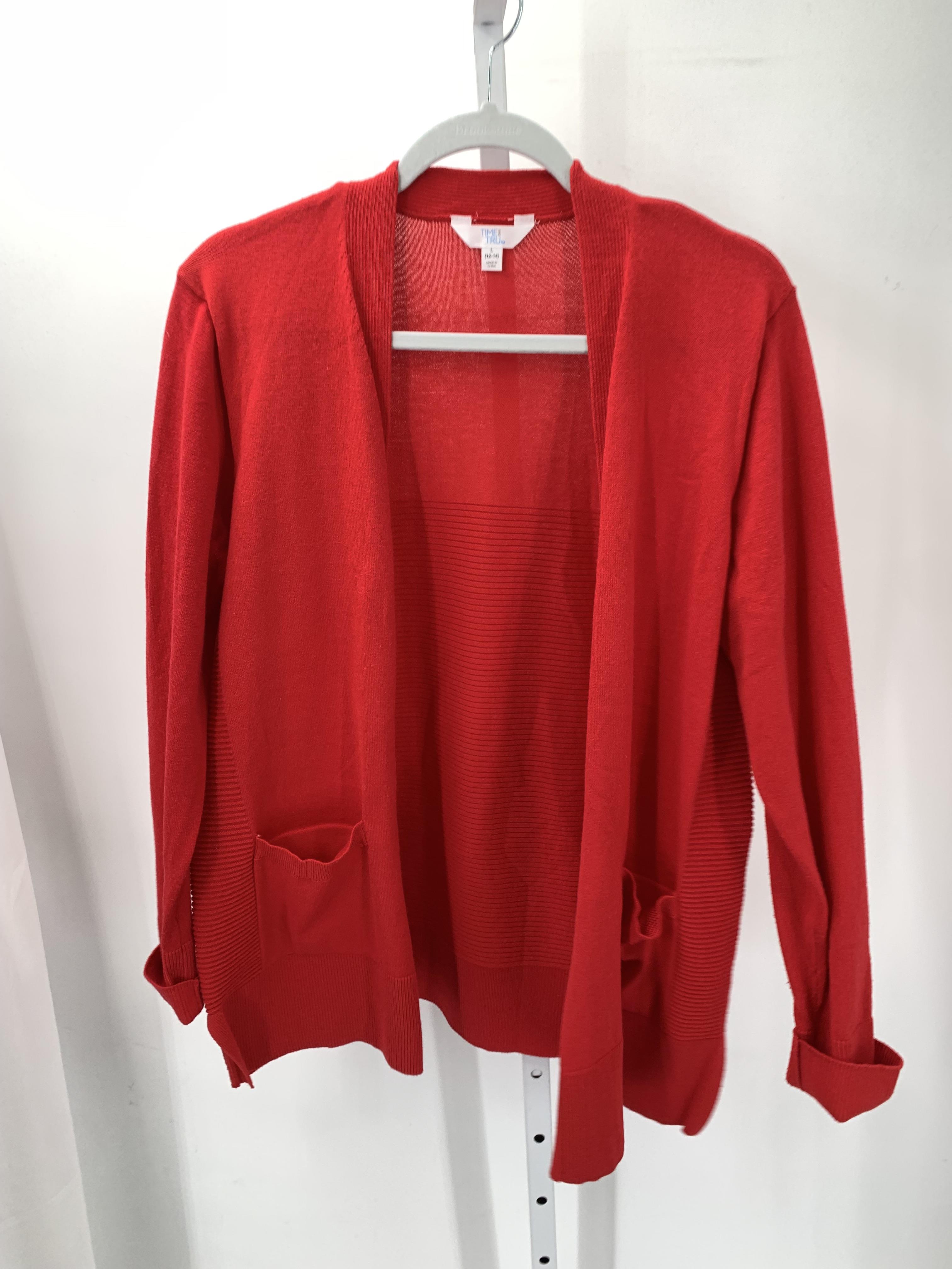 Time and Tru Size Large Misses Cardigan