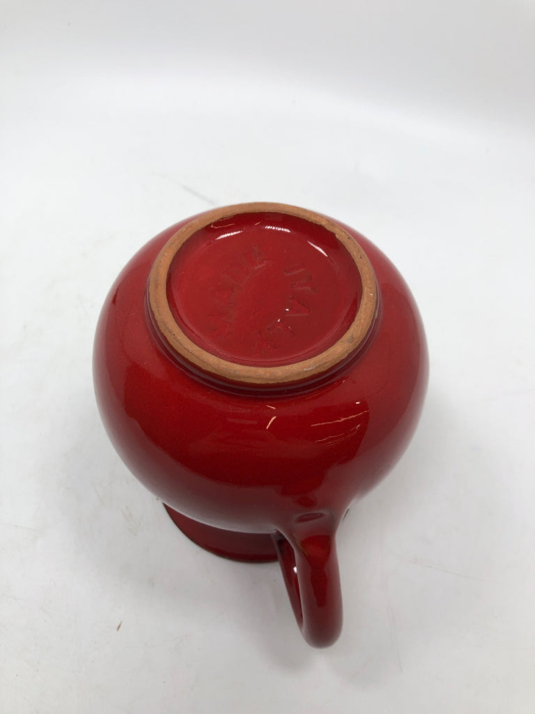 SM RED PITCHER MADE IN ITALY.