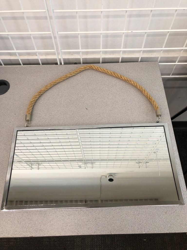 HANGING ROPE MIRROR.