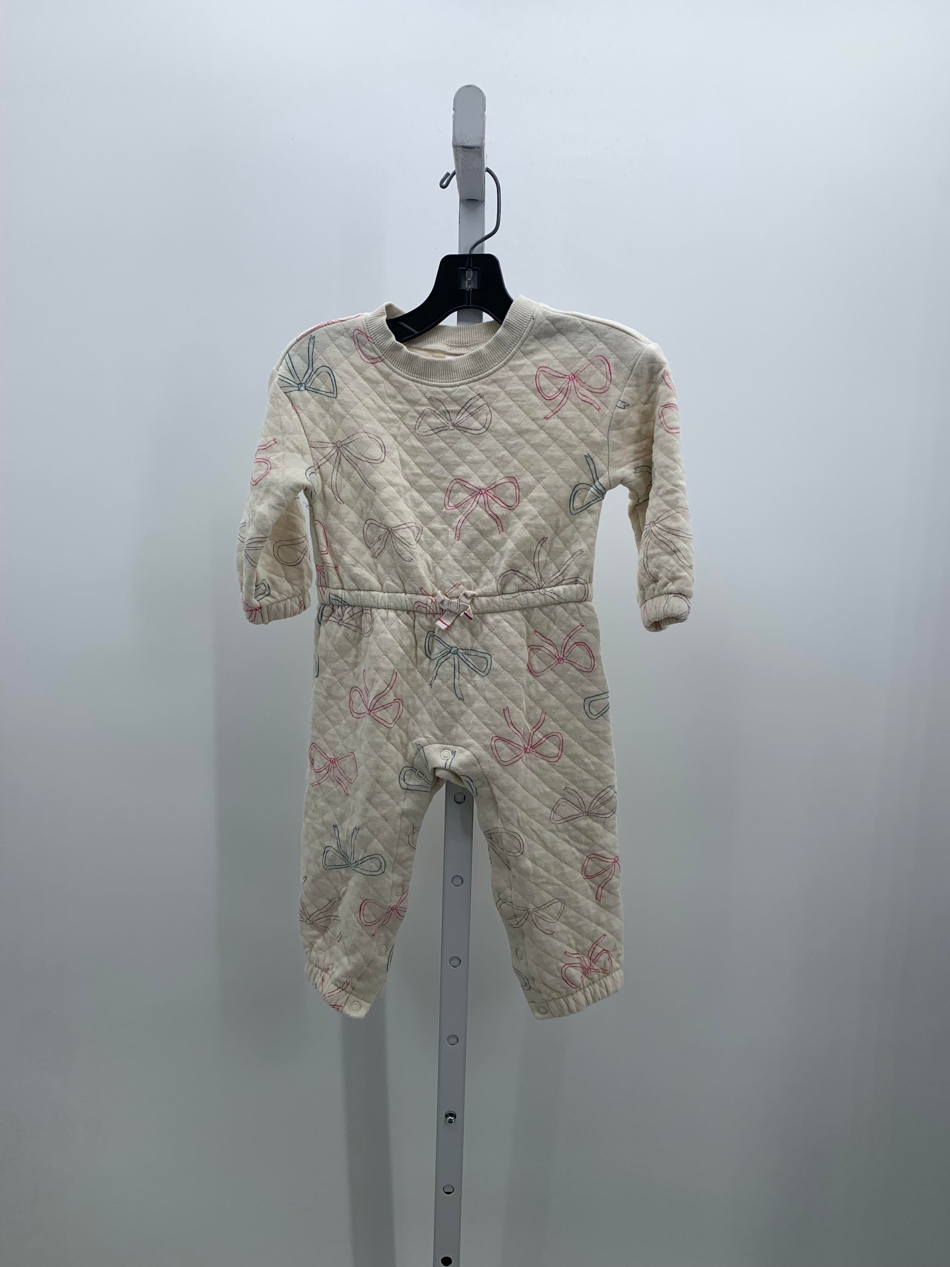 Carters Size 18 Months Girls Long Slv. Romper