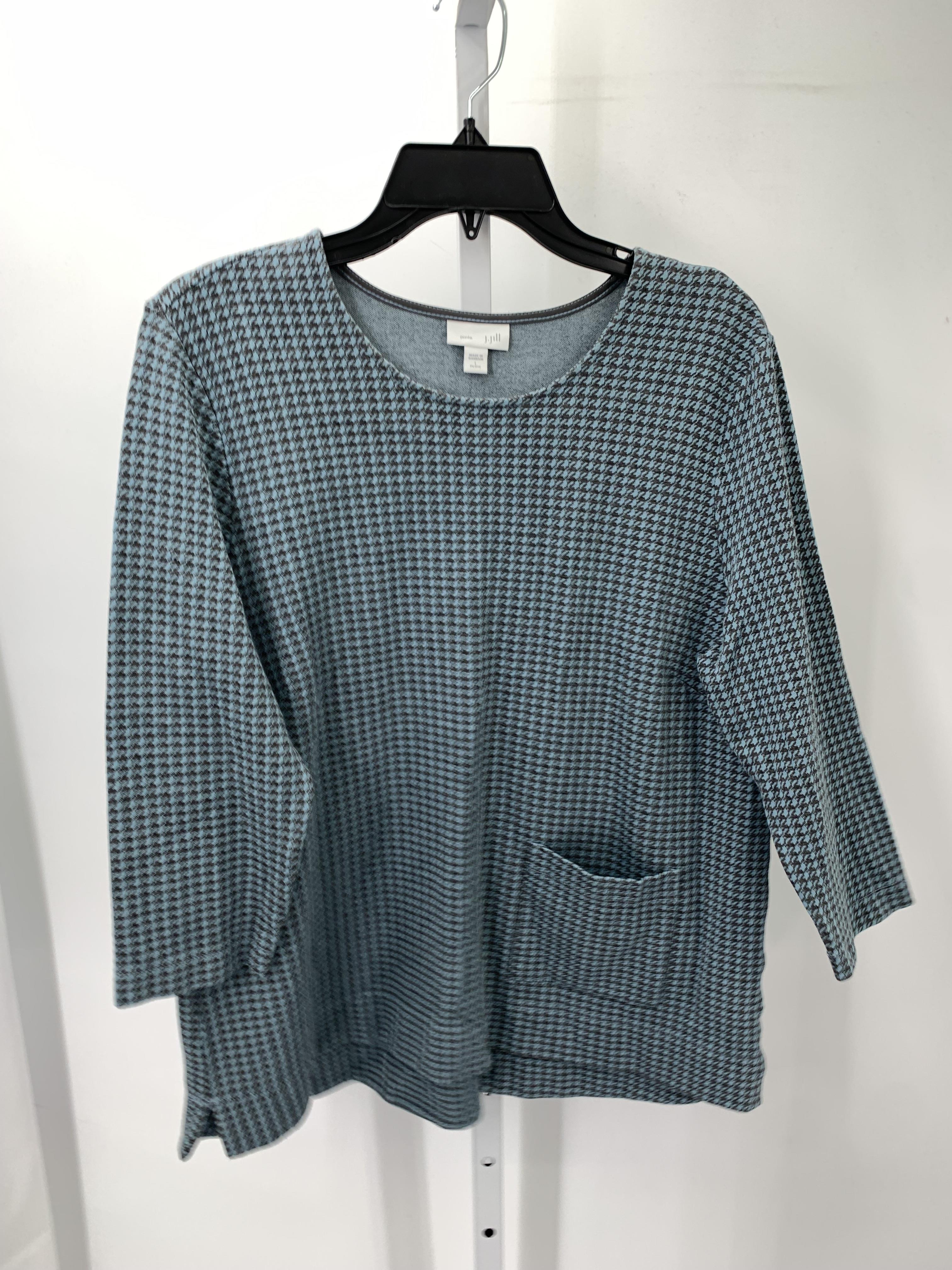 J-Jill Size Large Petite Petite 3/4 Sleeve Shirt