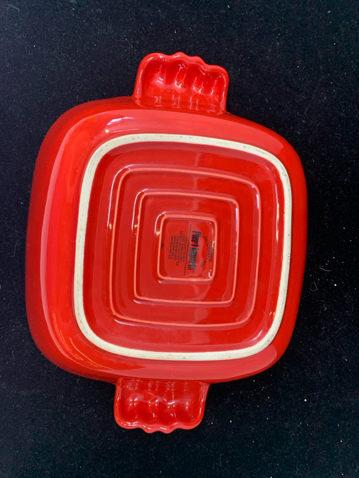 RED CERAMIC BAKING DISH-PIER 1.