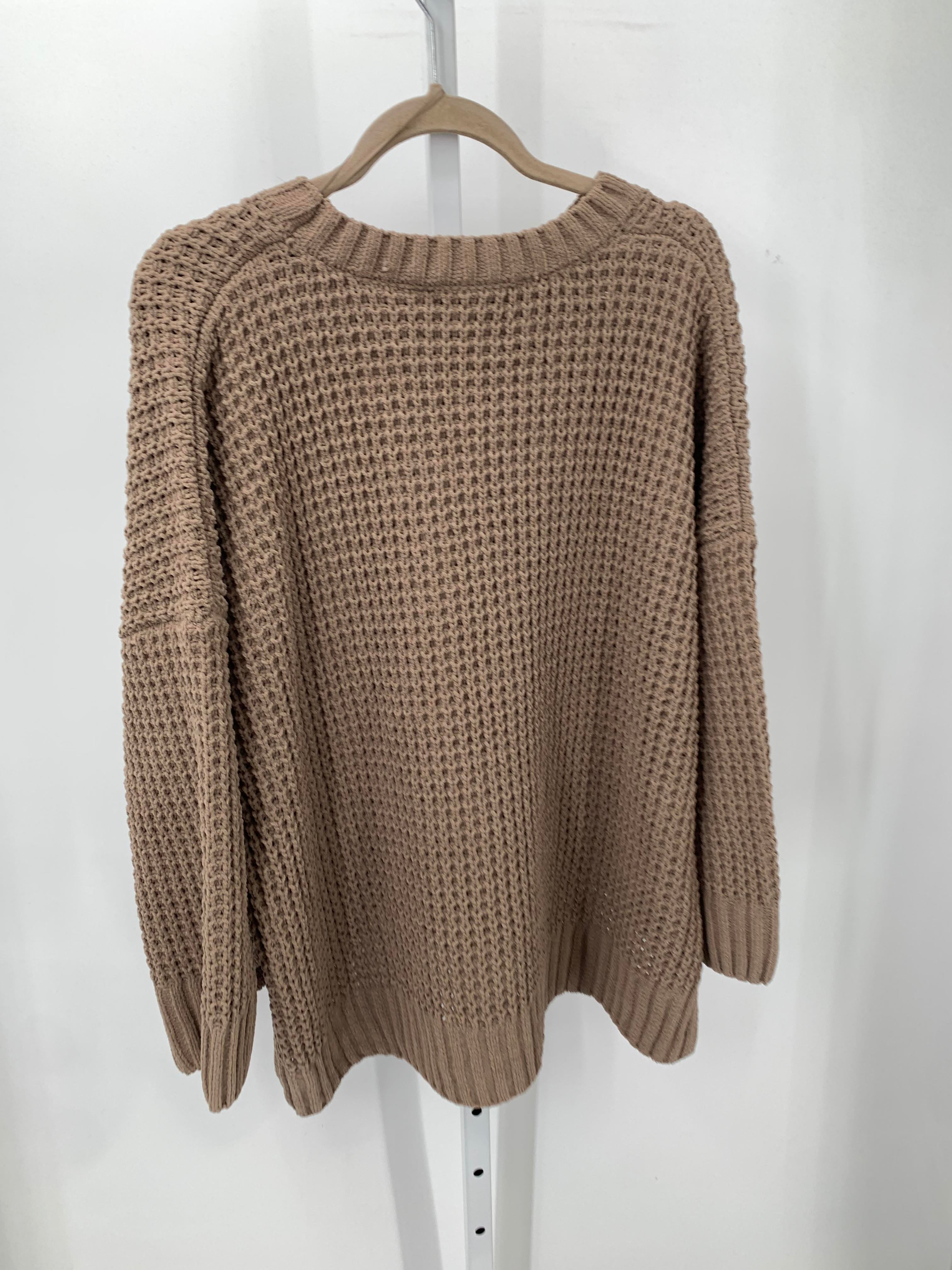 Pink Rose Size Extra Large Juniors Long Sleeve Sweater