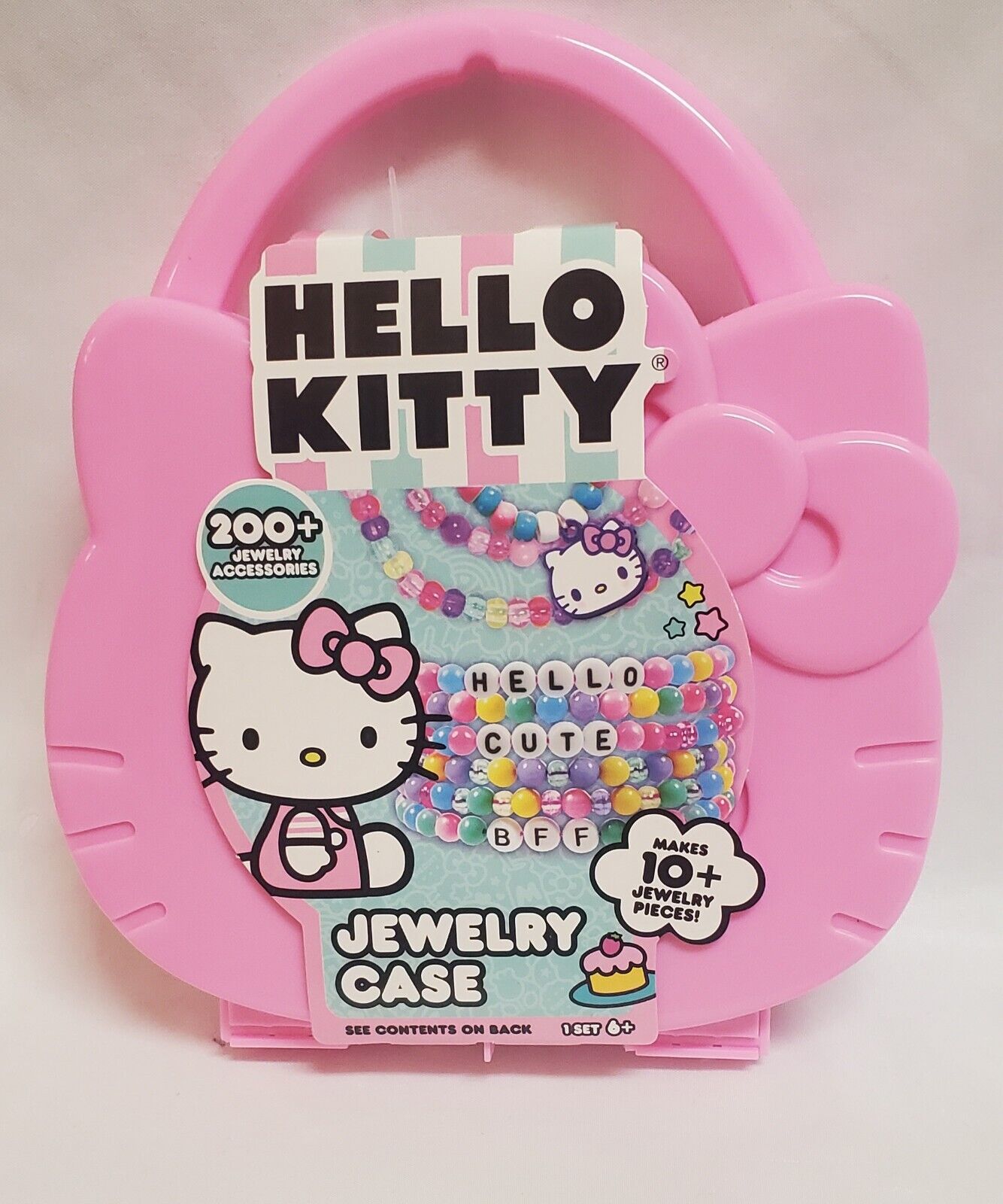 Hello Kitty Jewelry Making Kit & Case - Pink Kitty Case - for Children Ages 6 an