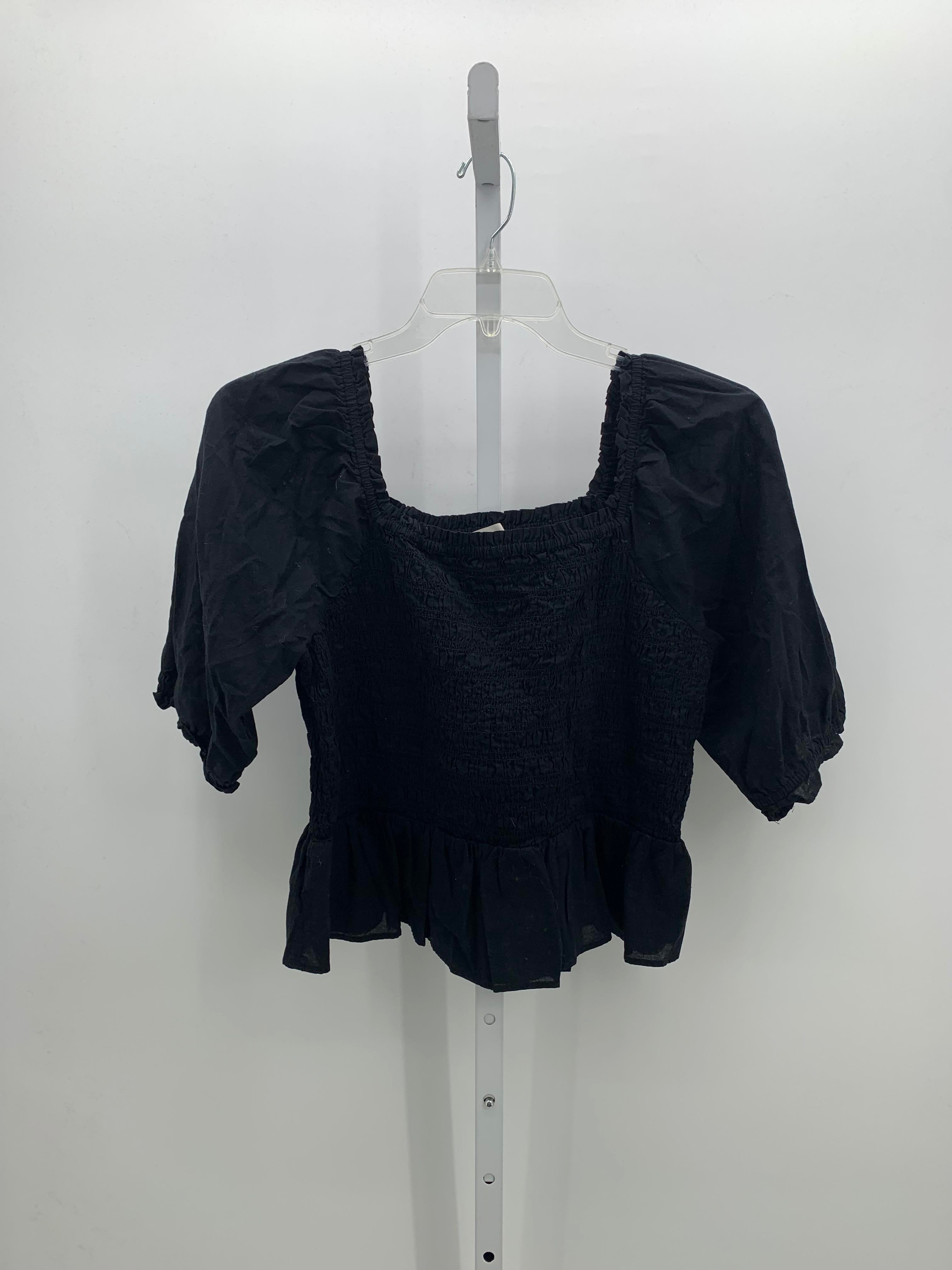 Loft Size Large Misses Short Sleeve Shirt
