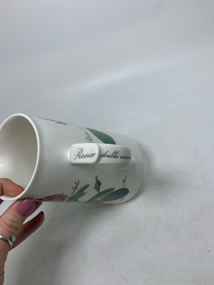 PINK ROSES BONE CHINA PITCHER.