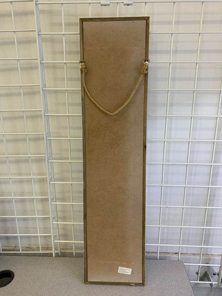 WELCOME CHECKERED WALL HANGING.