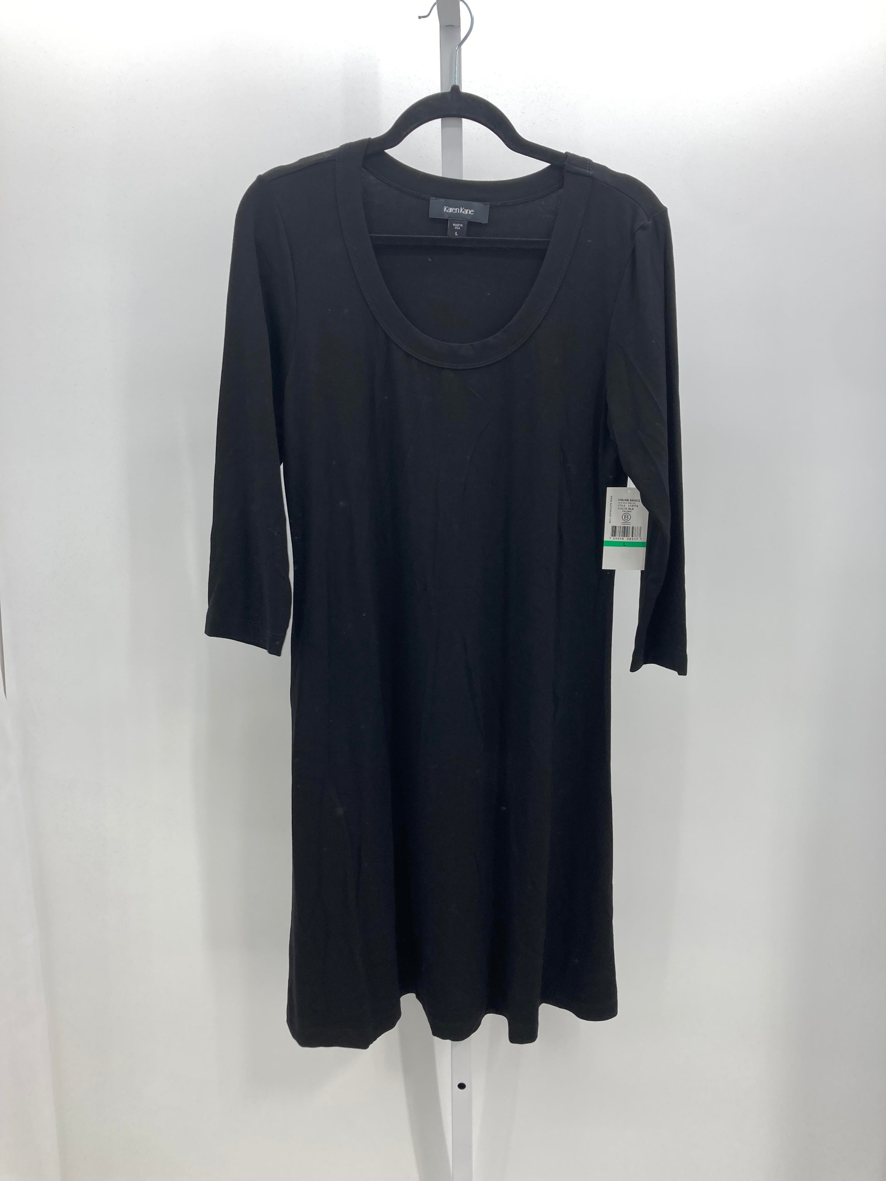 Karen Scott Size Large Misses 3/4 Sleeve Dress