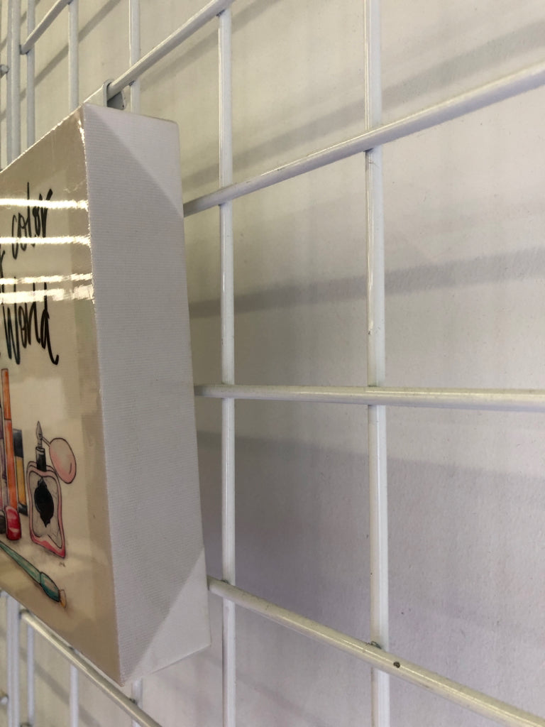 BRING COLOR MAKE UP WALL ART.