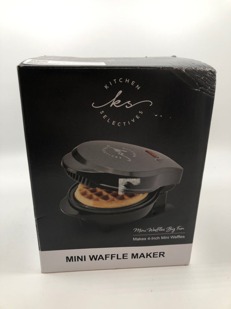 NIB MINI WAFFLE MAKER.