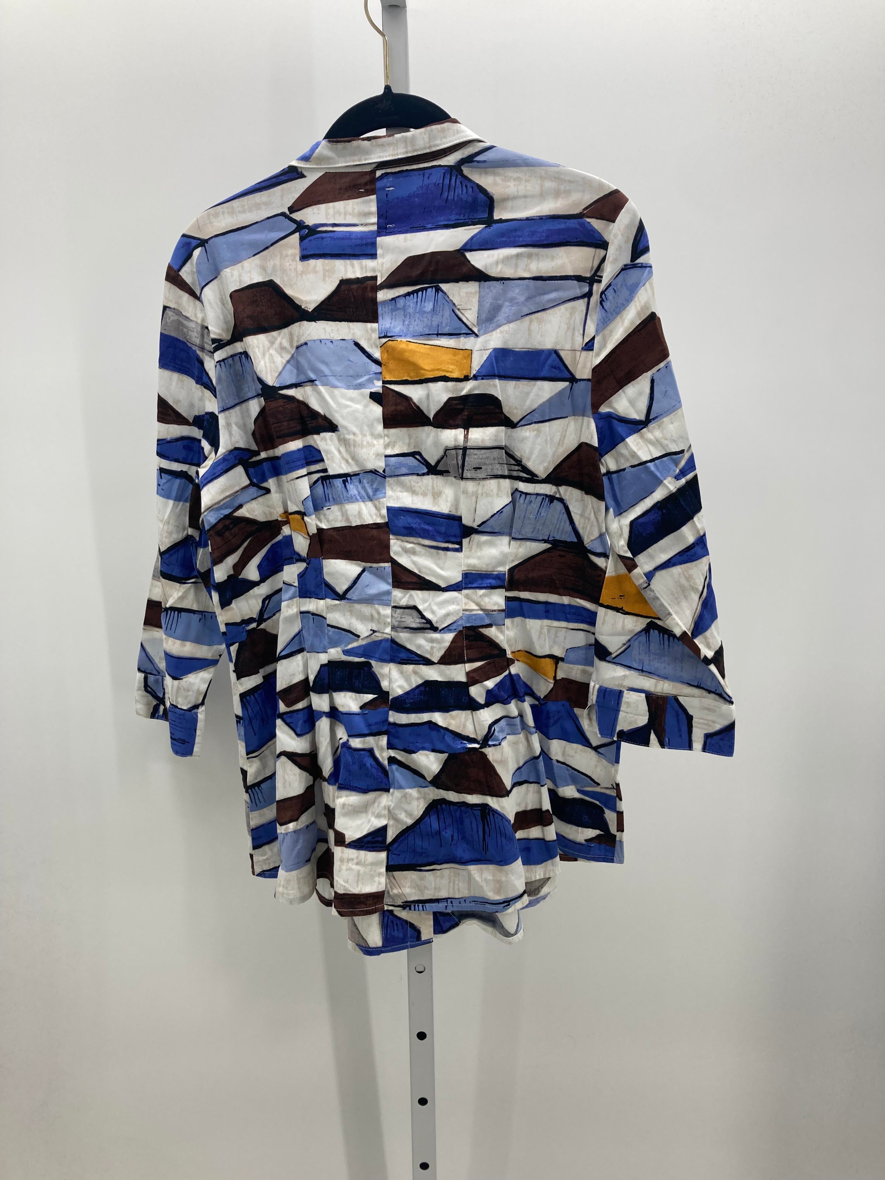 Nic+Zoe Size Medium Misses 3/4 Sleeve Shirt