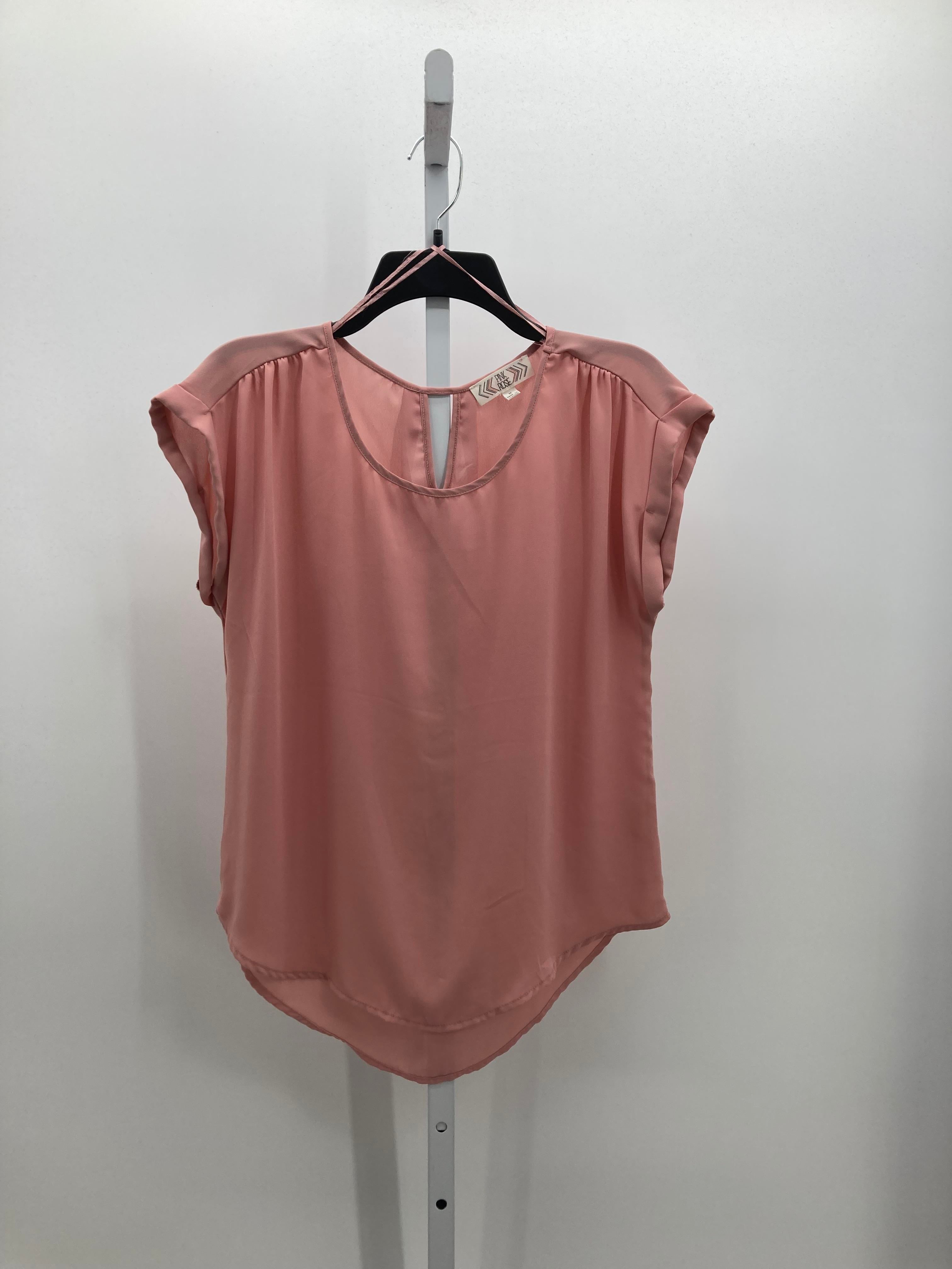 Pink Rose Size Medium Juniors Sleeveless Shirt