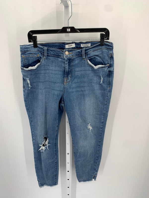 Kensie Size 12 Misses Cropped Jeans