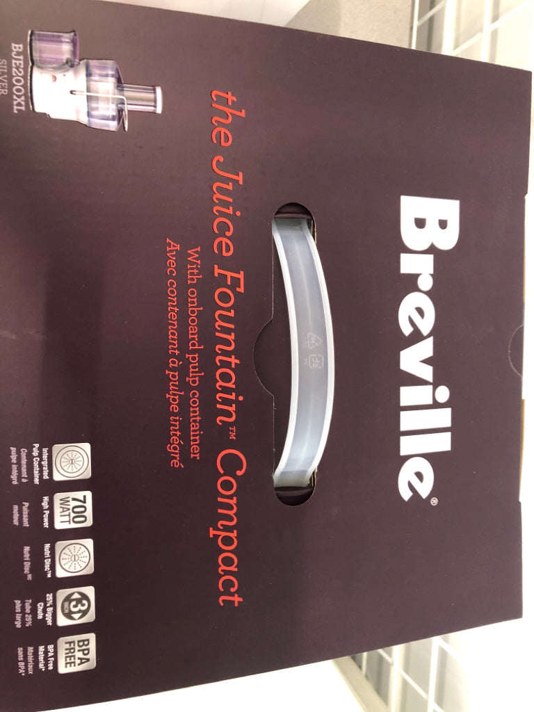 NIB BREVILLE THE JUICE FOUNTAIN COMPACT.