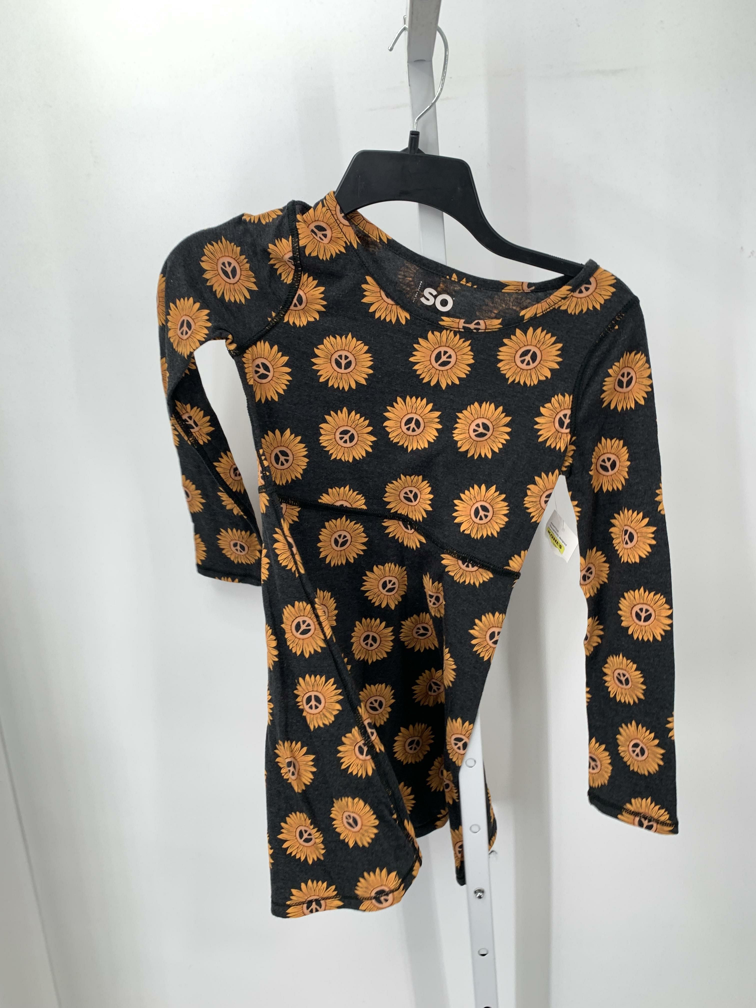 SO Size 7 Girls Long Sleeve Dress