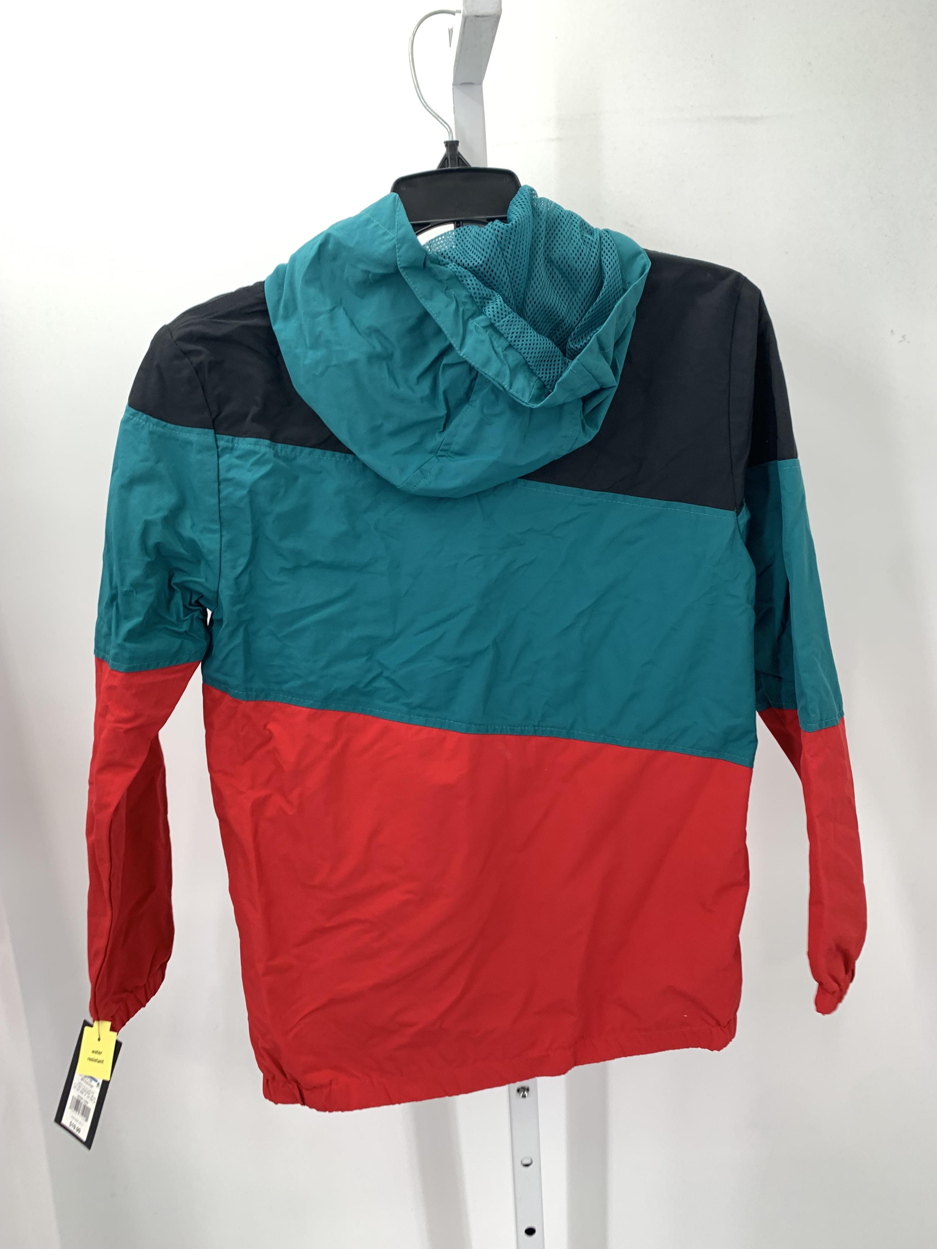 NEW RED BLACK HOODED WINDBREAKER