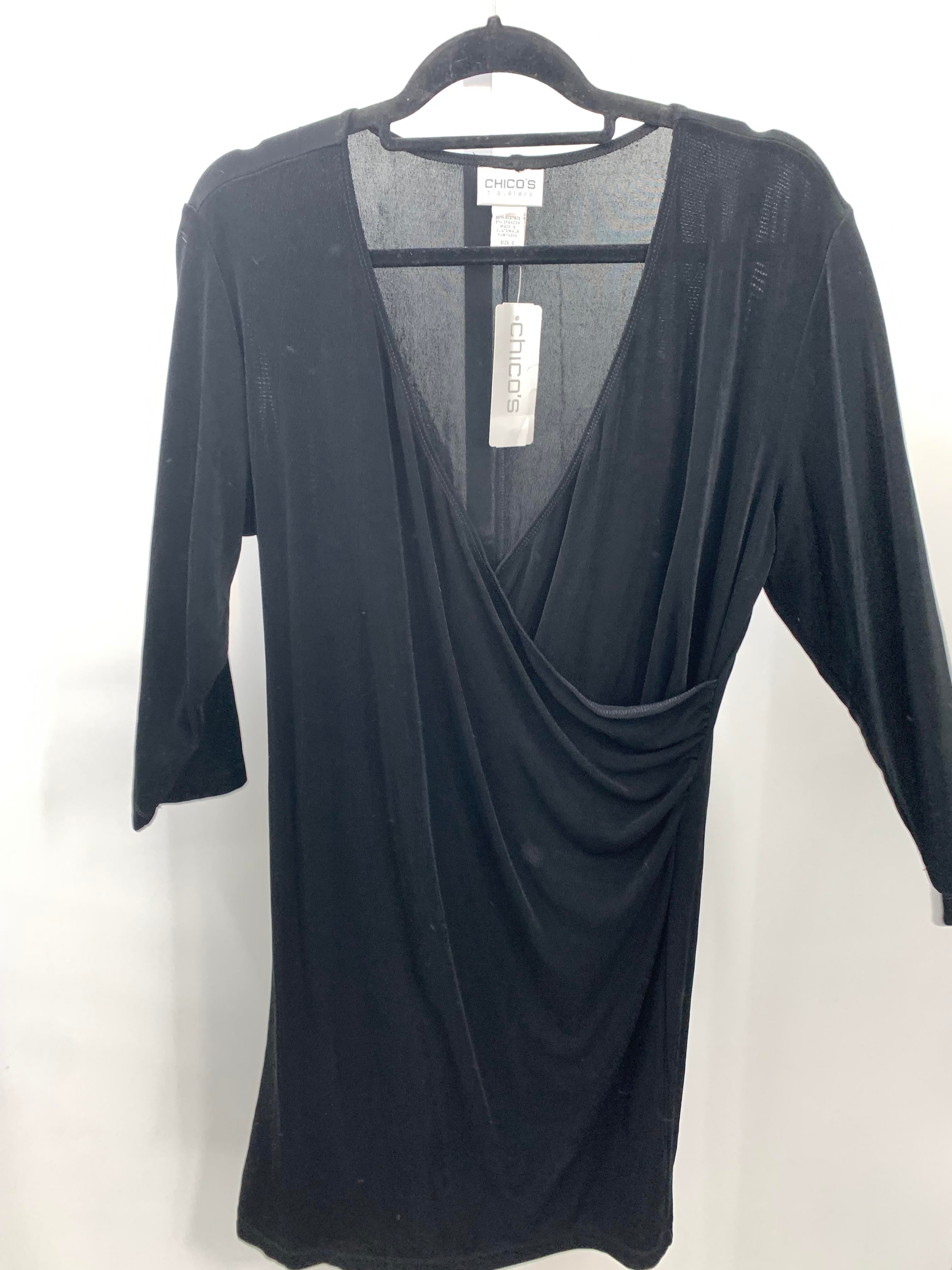 Chico's Size Large Misses Long Sleeve Dress
