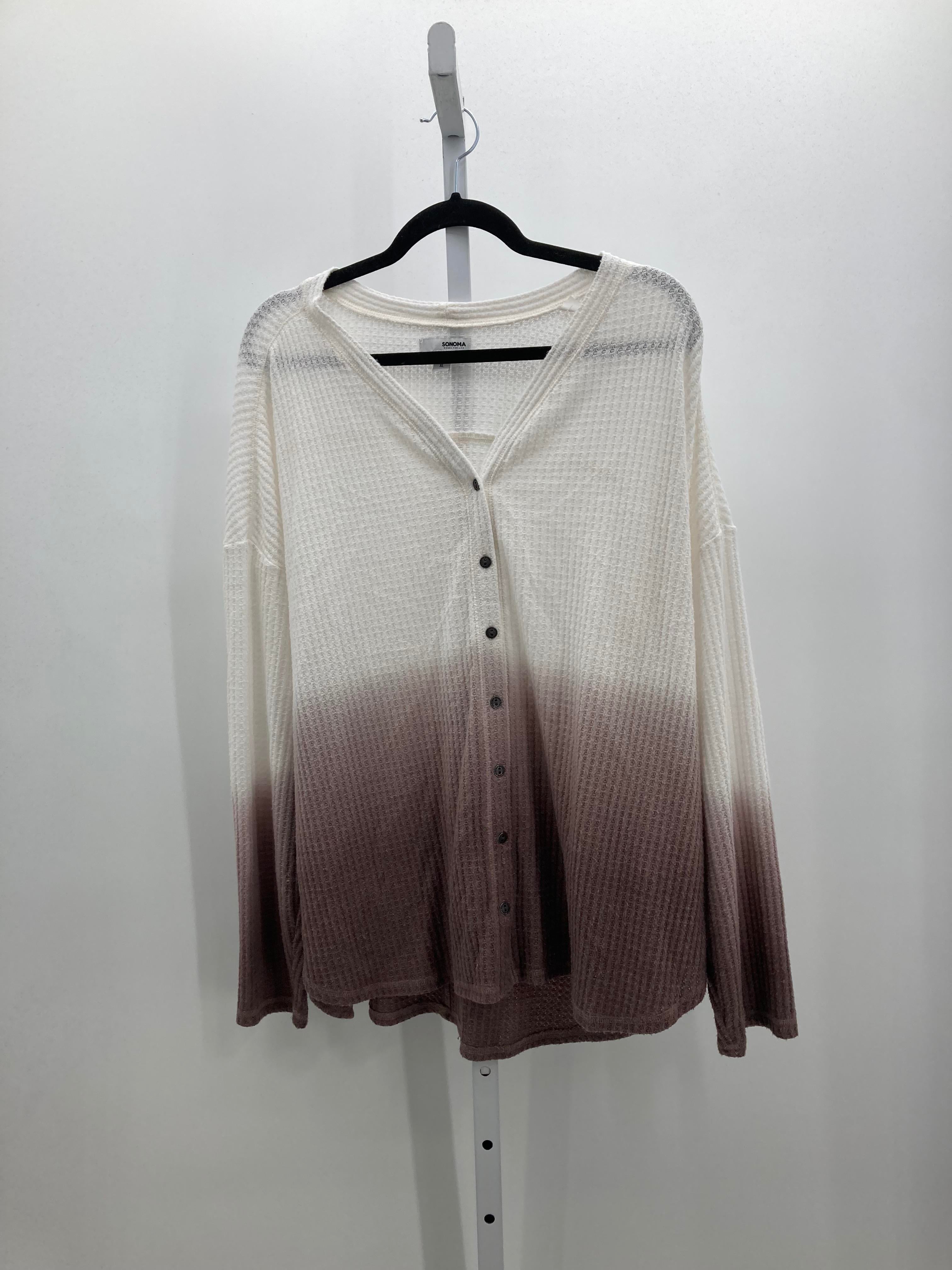 Sonoma Size Extra Large Misses Long Sleeve Shirt