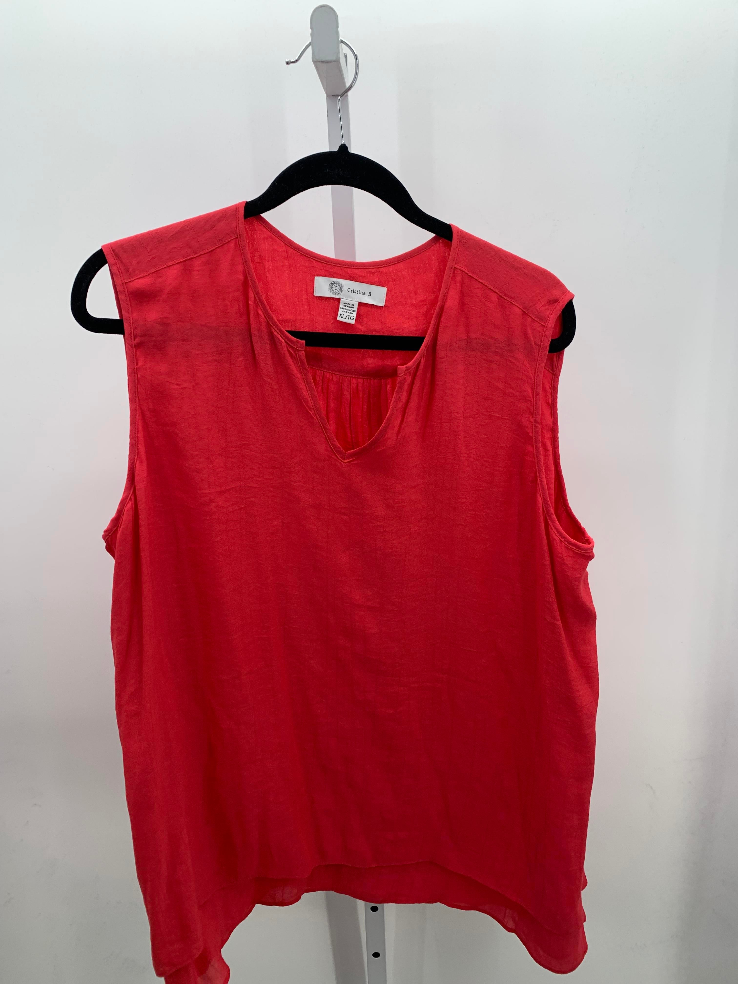 Size Extra Large Misses Sleeveless Shirt