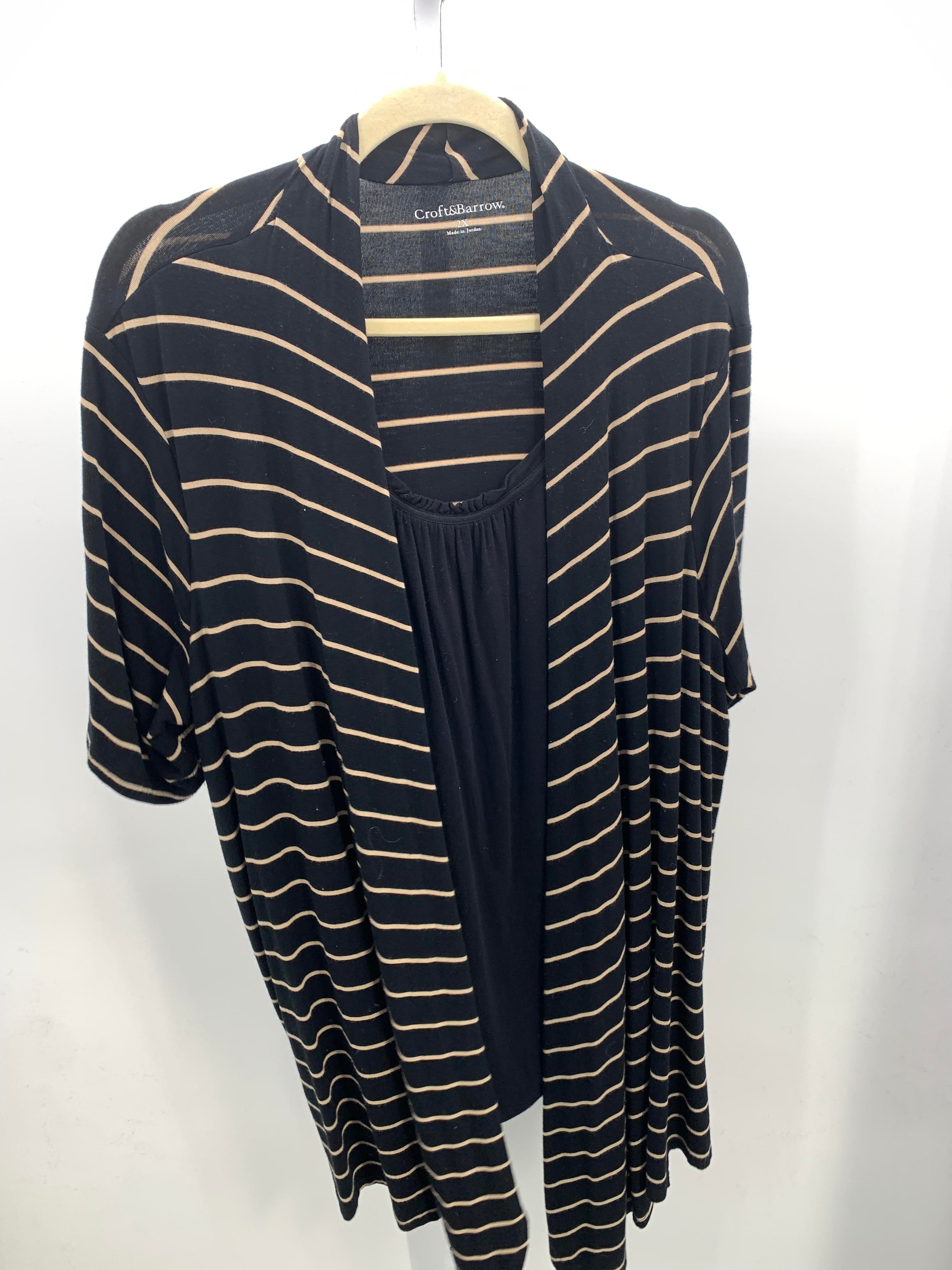 Croft & Barrow Size 2X Womens Short Sleeve Shirt