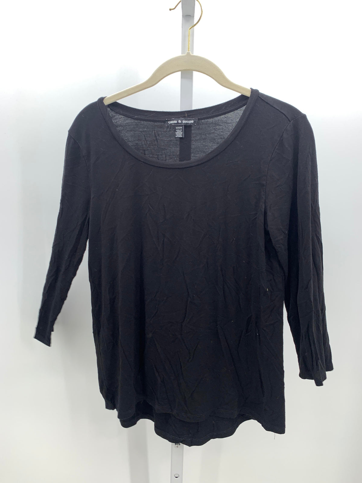 Cable & Gauge Size Medium Misses 3/4 Sleeve Shirt