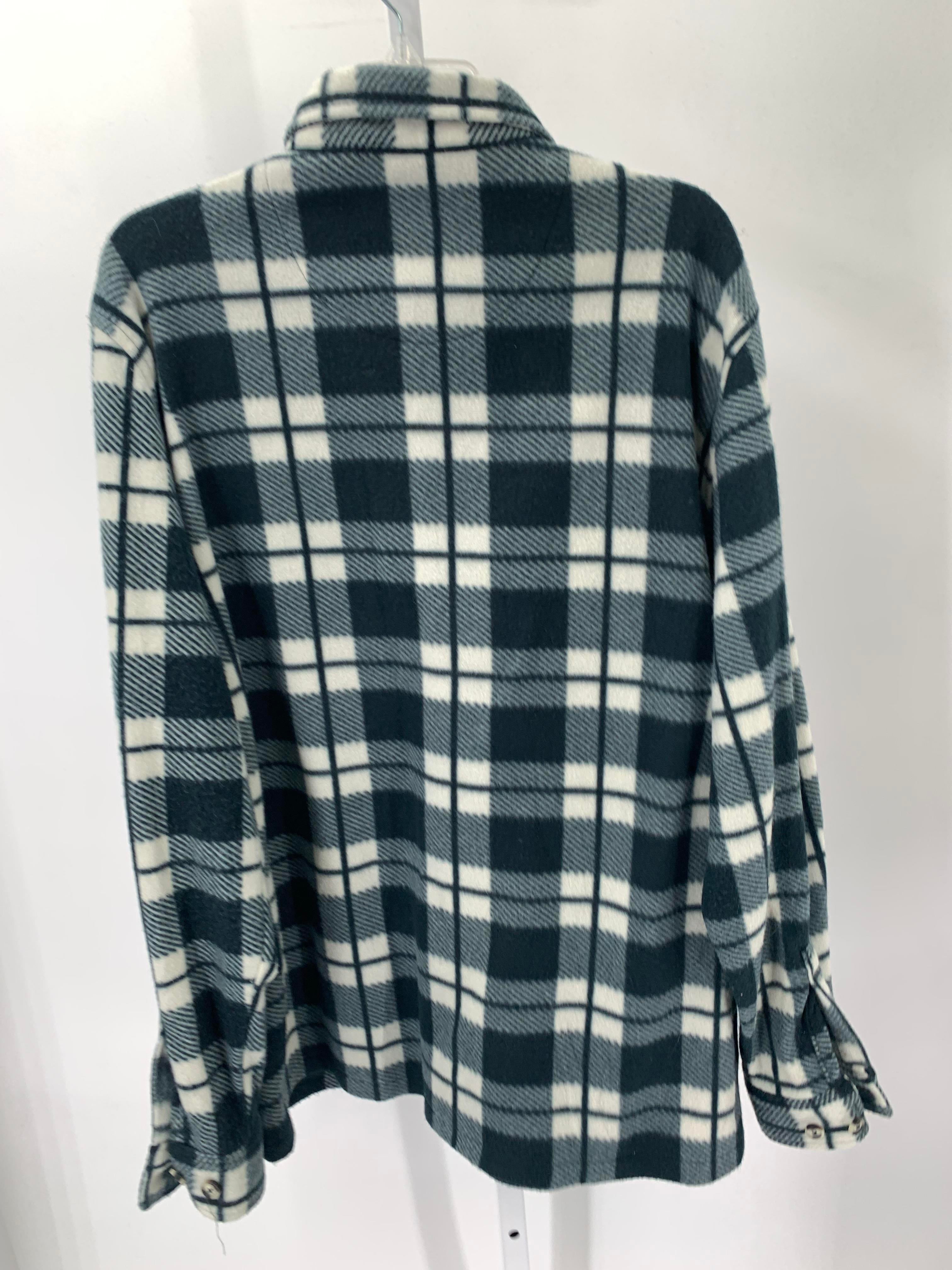 PLAID FLEECE.