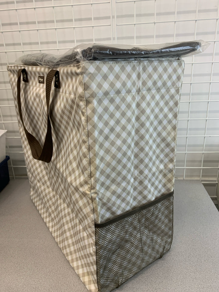 JUMBO STORAGE CARRYING BAG W/LID - THIRTY ONE.