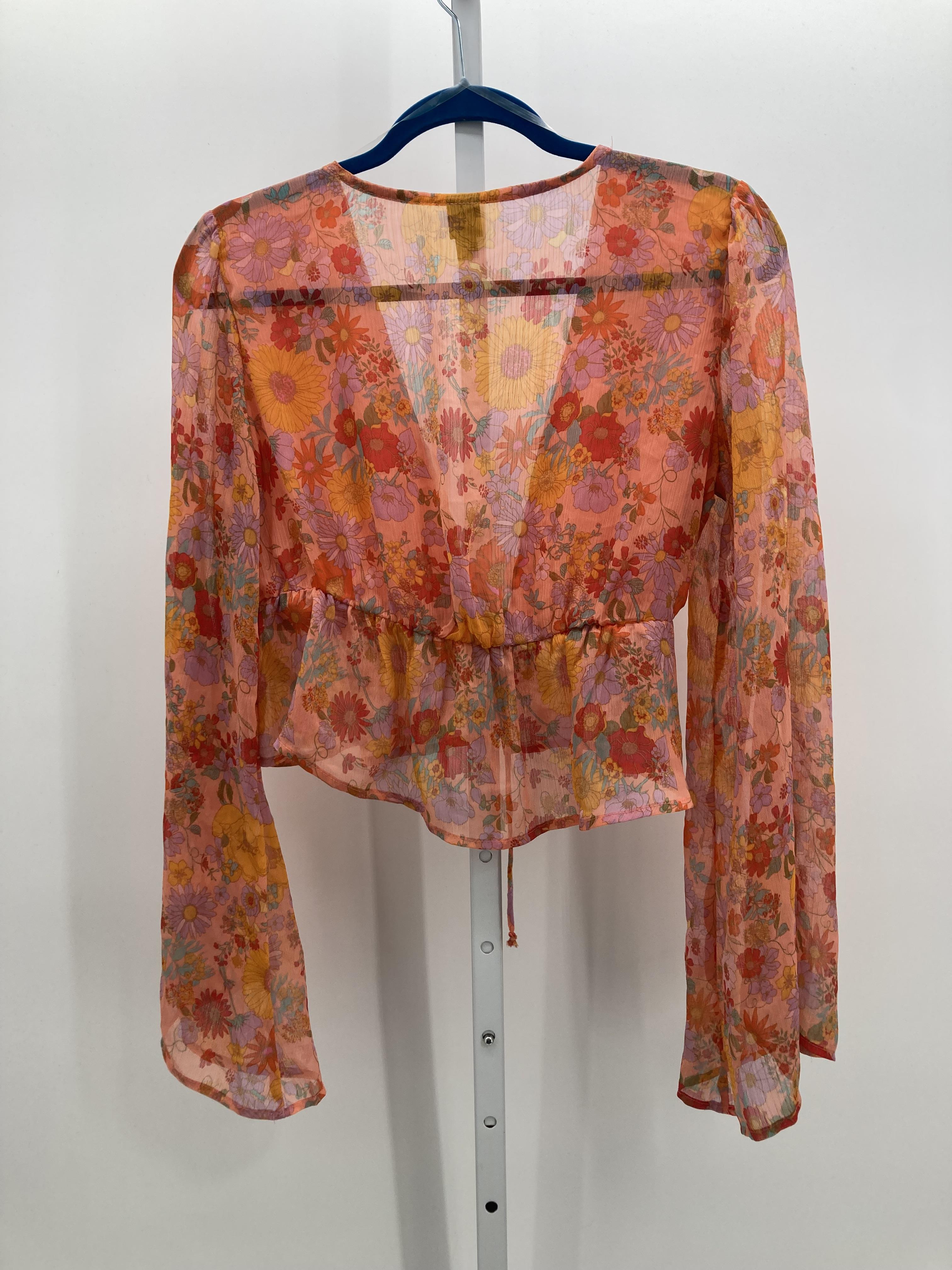 Wild Fable Size Large Juniors Long Sleeve Shirt