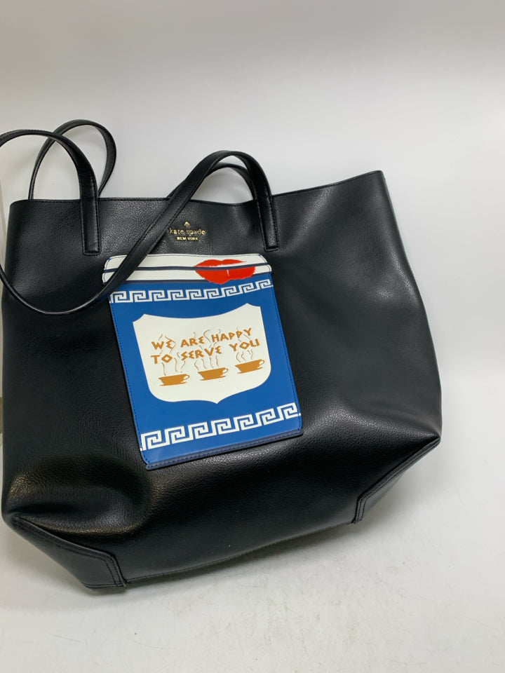 Kate Spade Coffee Break "Happy To Serve You" Tote Bag