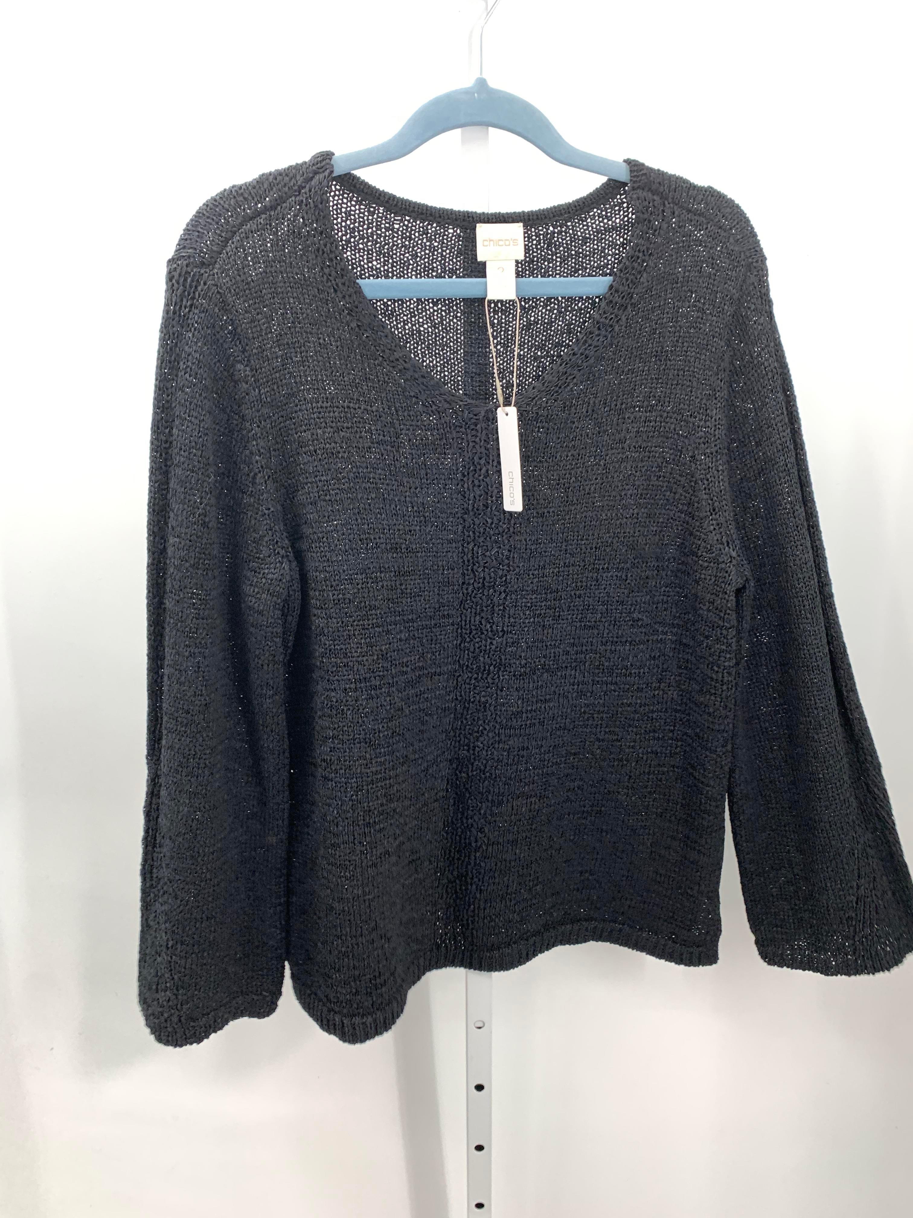 Chico's Size Medium Misses Long Slv Sweater