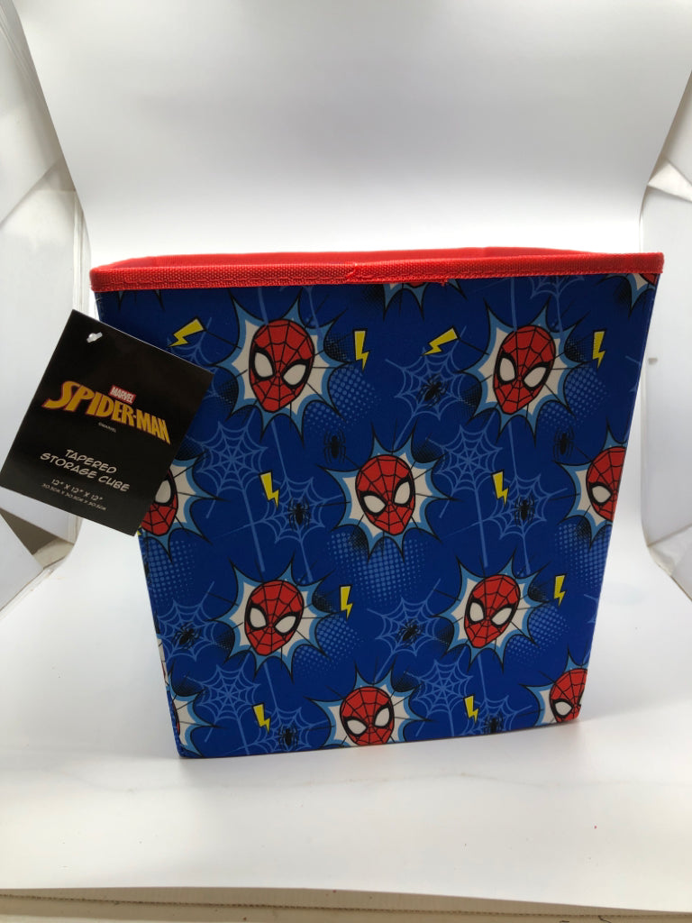 NWT SPIDERMAN FABRIC BIN.